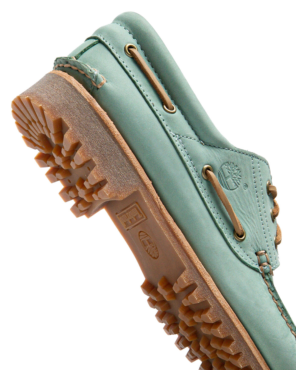 Timberland 3 Eye Lug Boat Shoe 'Medium Green Nubuck' - Image 7
