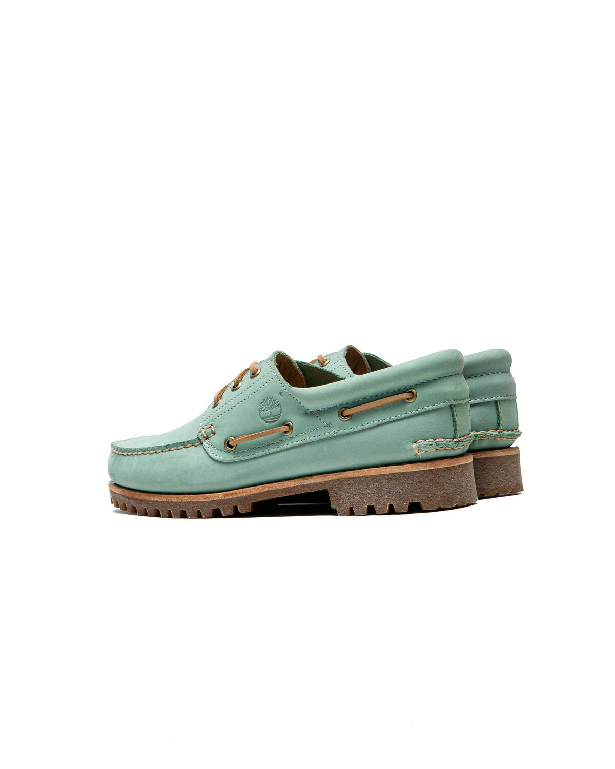 Timberland 3 Eye Lug Boat Shoe 'Medium Green Nubuck' - Image 4