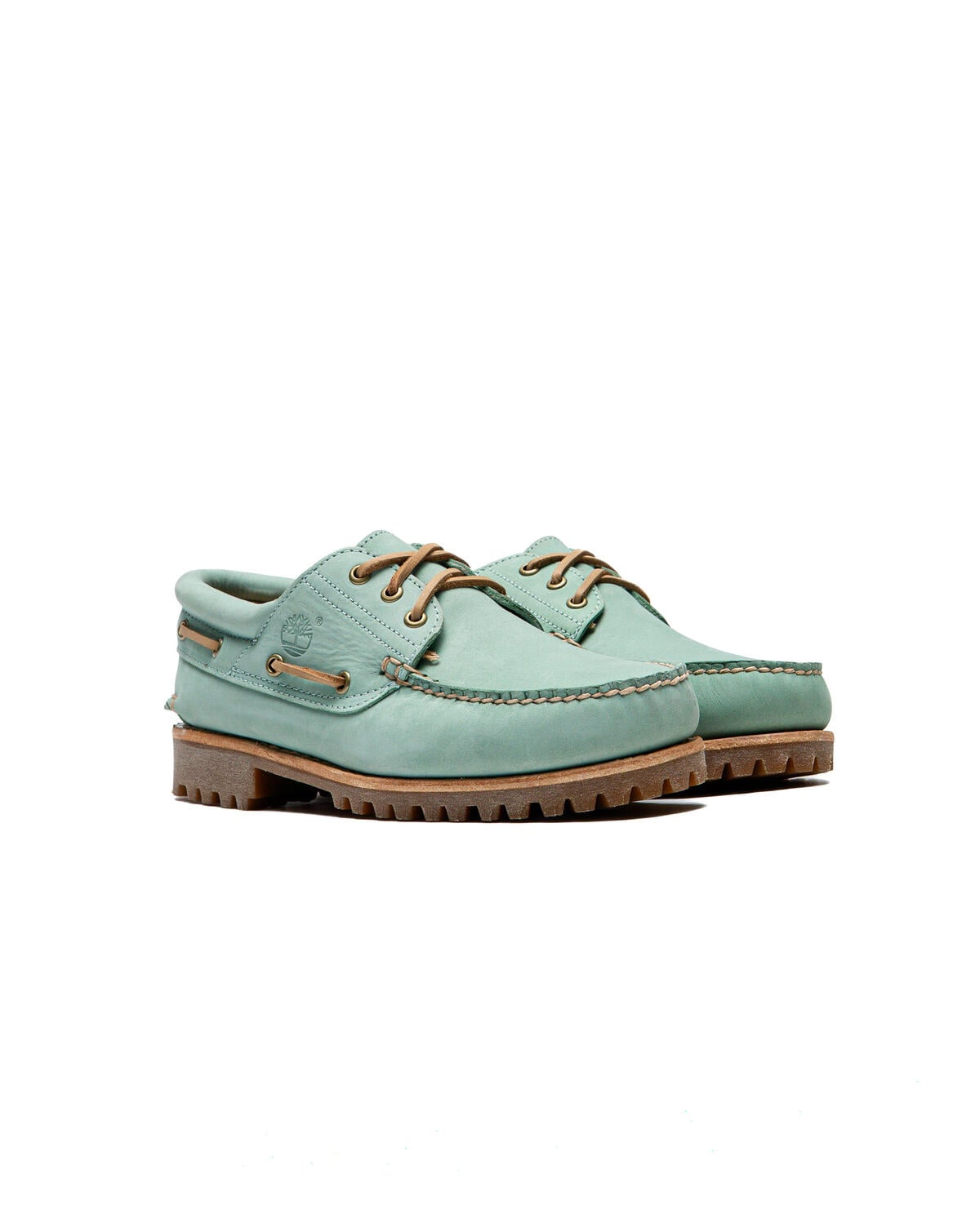 Timberland 3 Eye Lug Boat Shoe 'Medium Green Nubuck' - Image 3