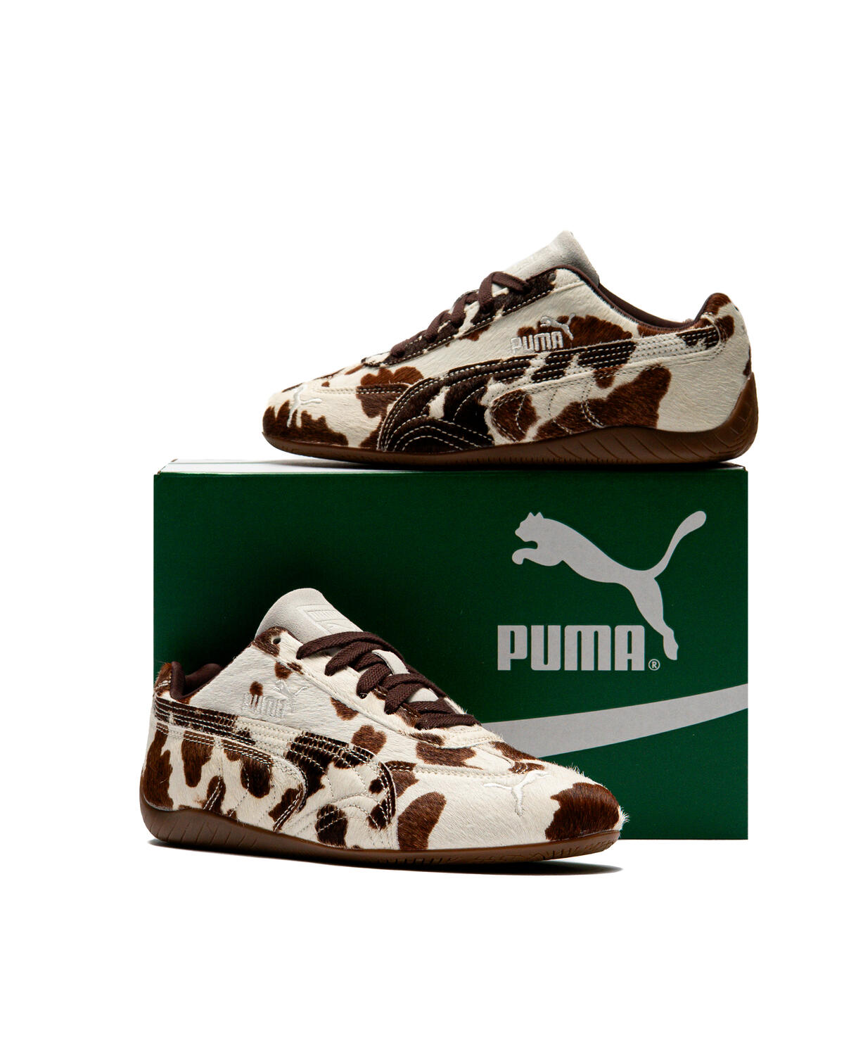 Puma Speedcat Cow Print - Chocolate Brown/Gum (Women's) - Image 39