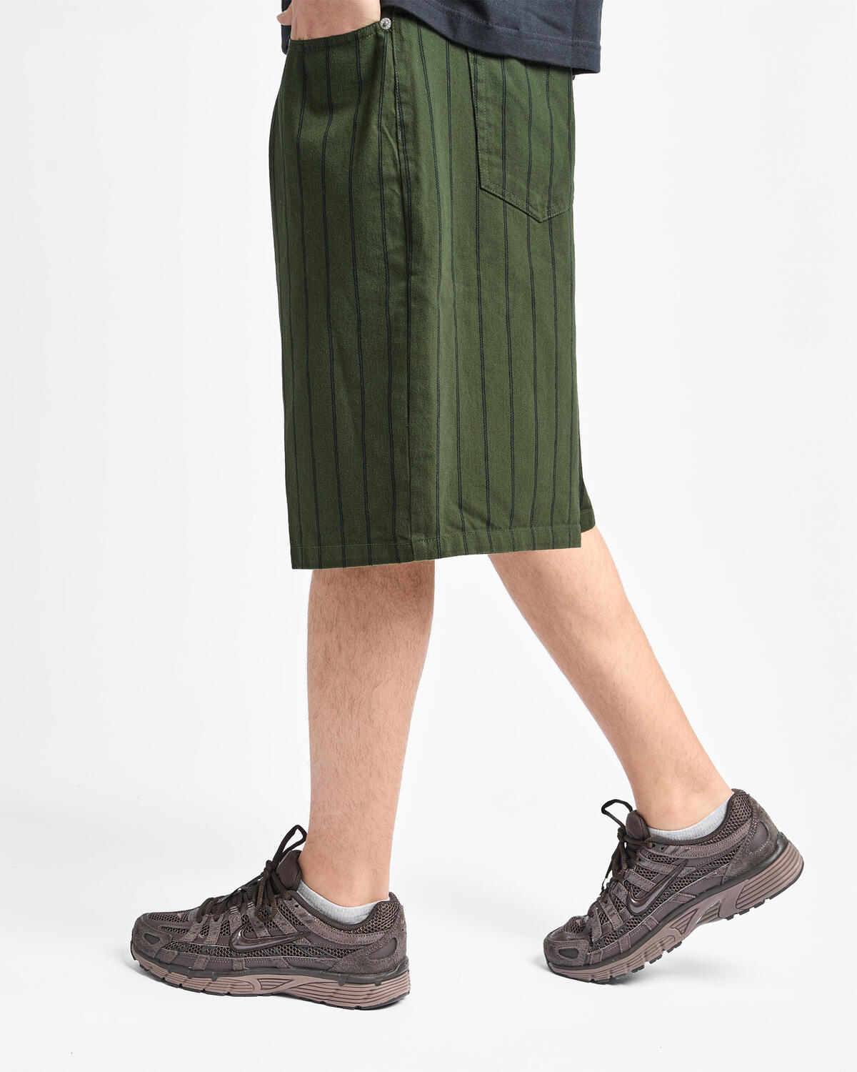 Obey Stripe Baggie Denim Short - Image 5