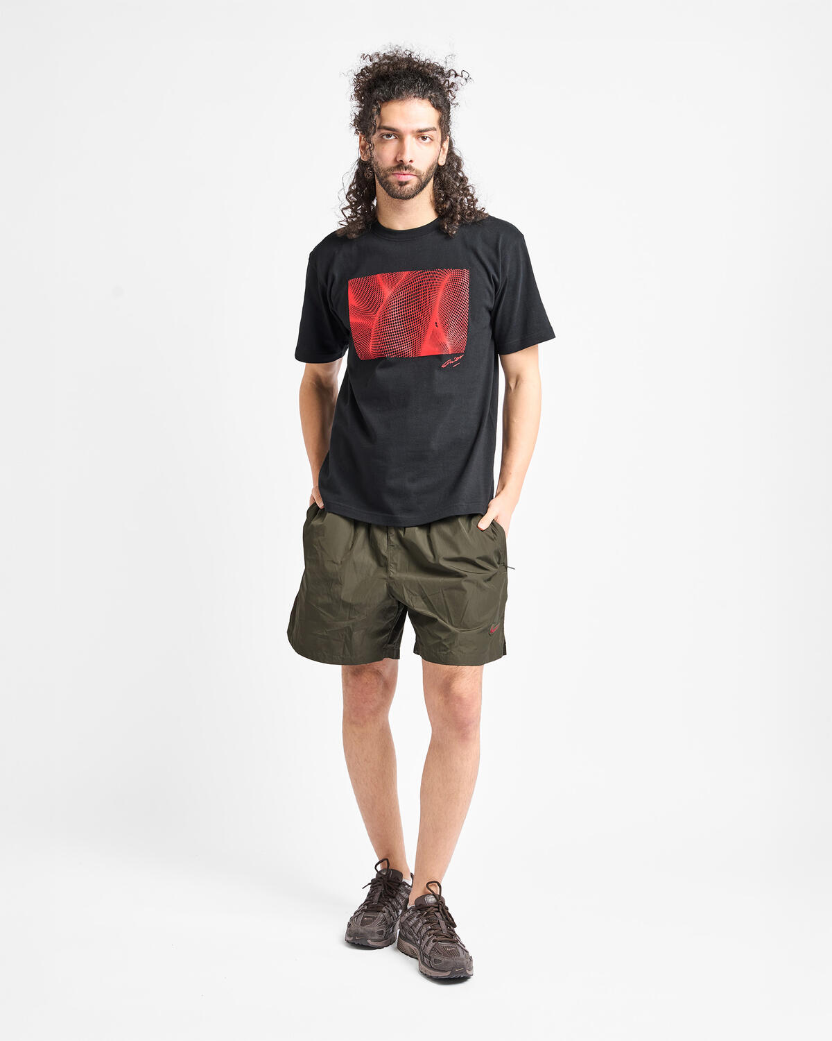 Nike Nocta Cardinal Nylon Shorts Khaki - Image 9