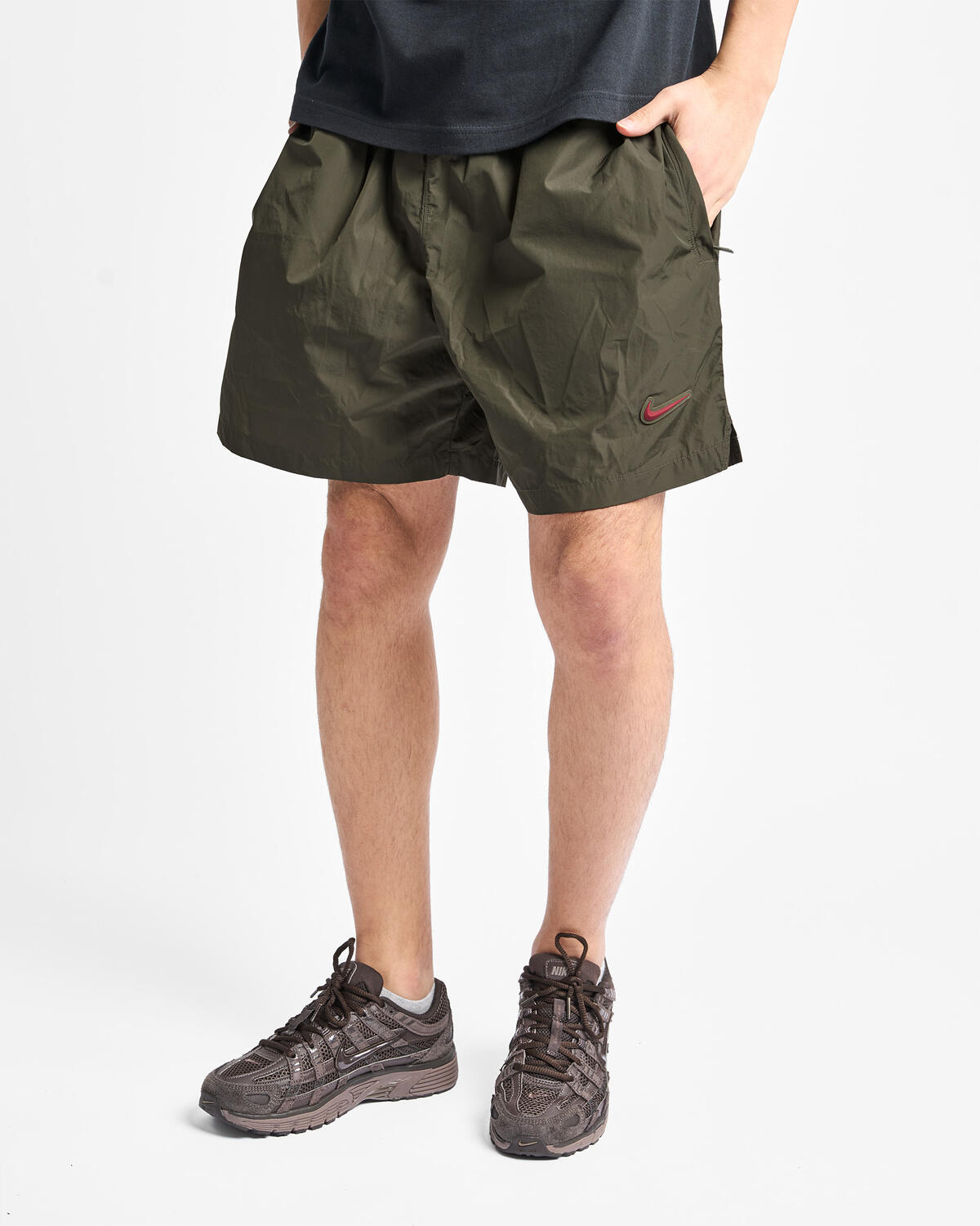 Nike Nocta Cardinal Nylon Shorts Khaki - Image 10