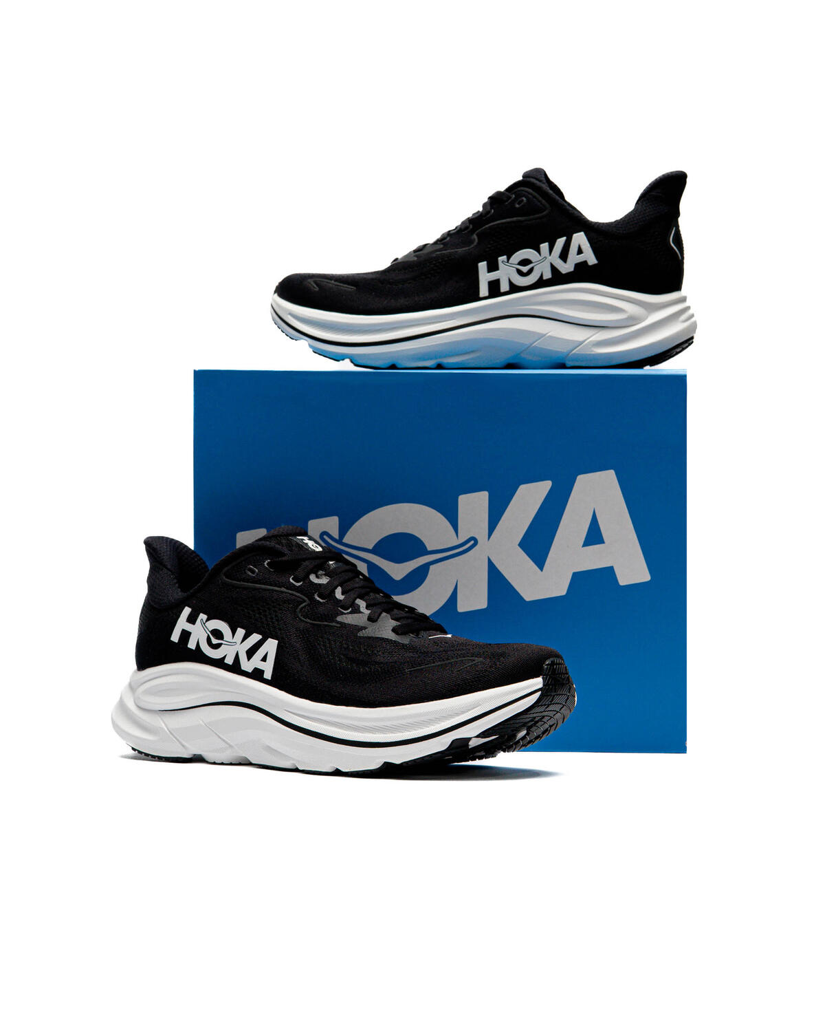 Hoka Clifton 10 Black / White - Image 18