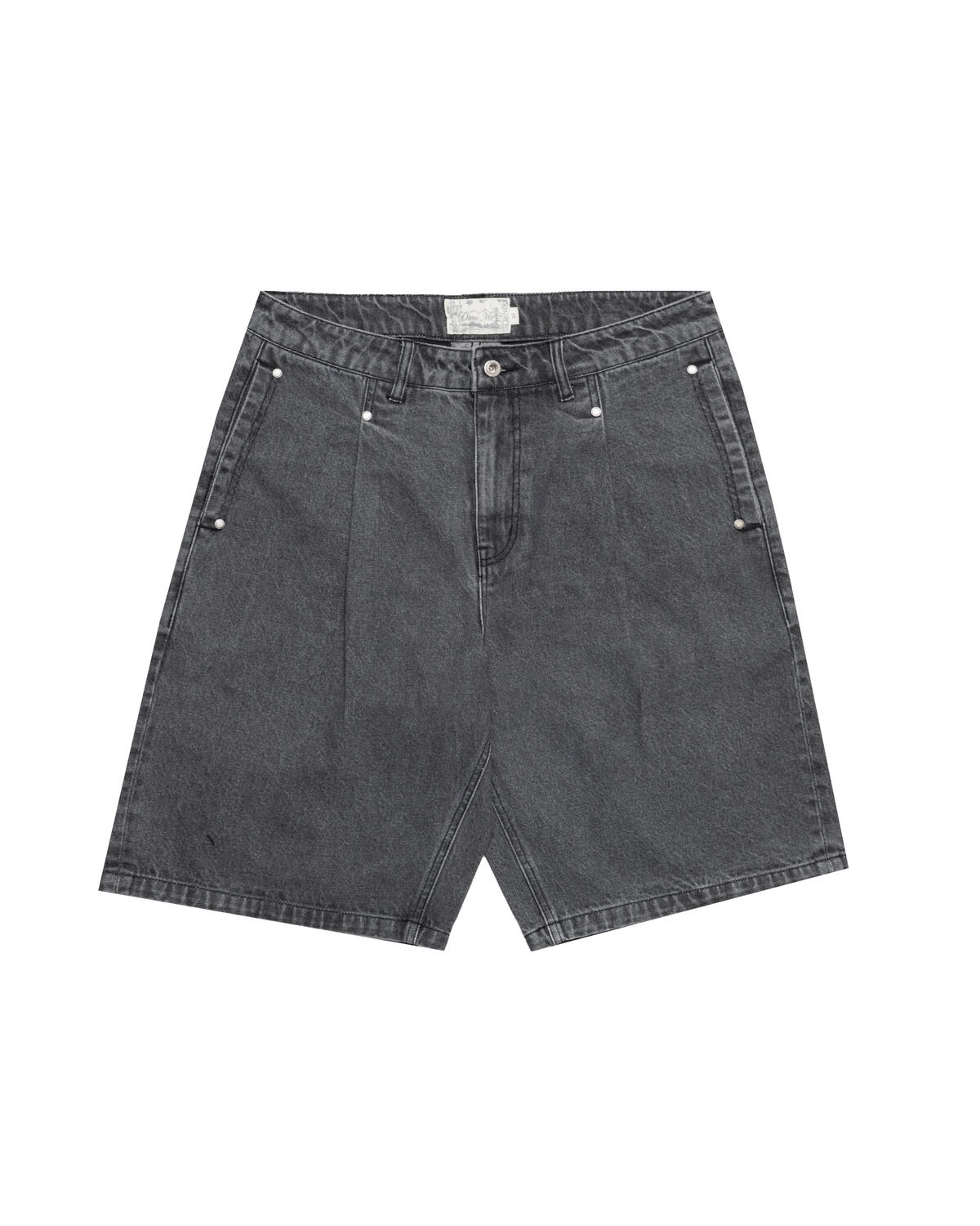 Dime Pleated Denim Shorts