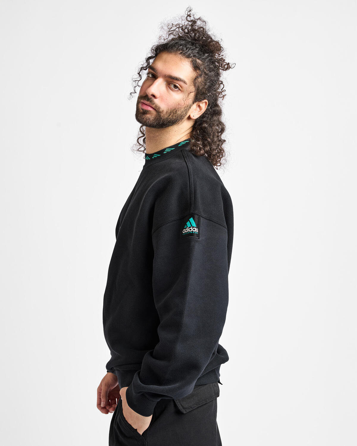 Adidas Equipment Washed Crew Neck Sweatshirt - Image 5