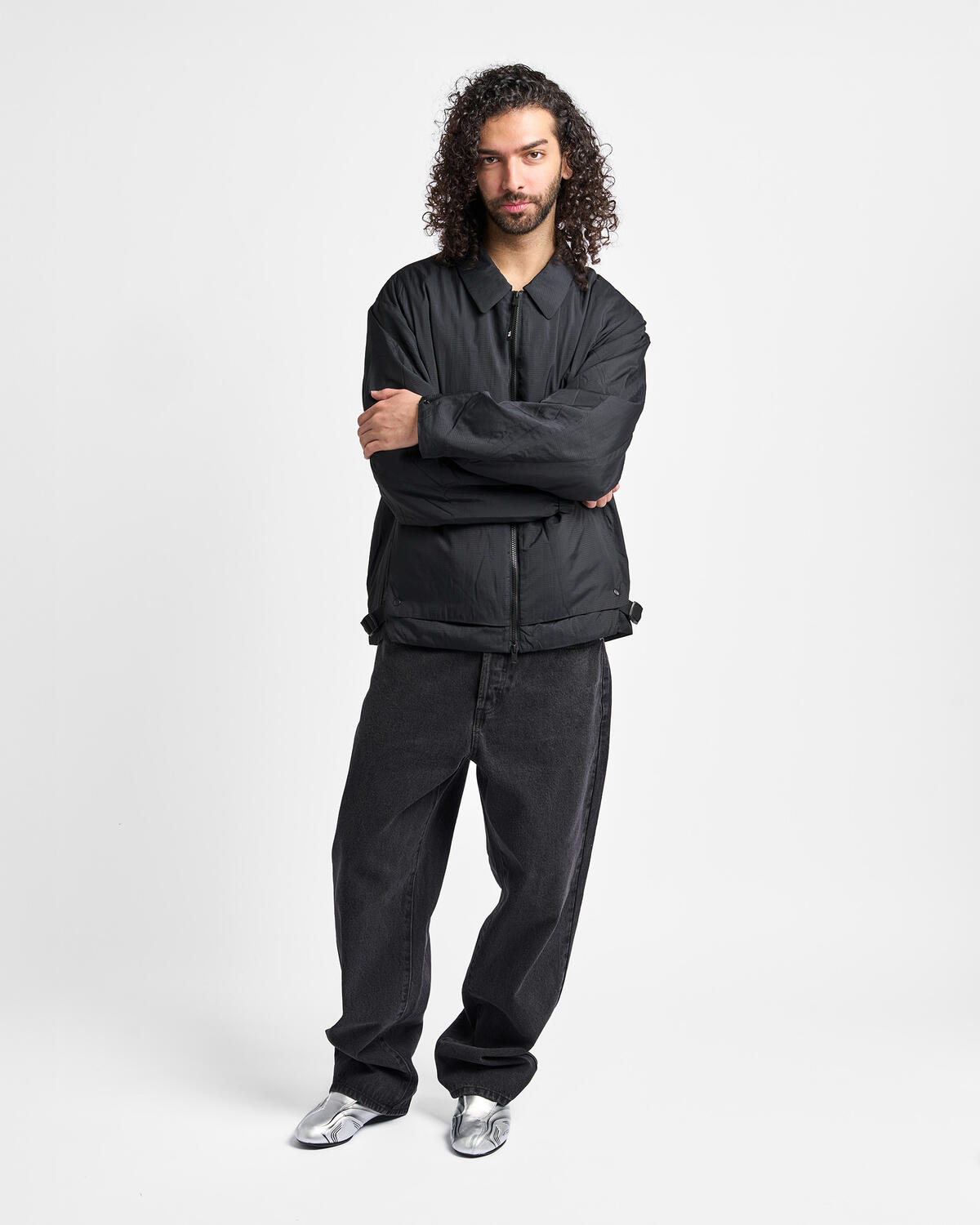 Obey Bigwig Baggy Denim - Faded Black - Image 5