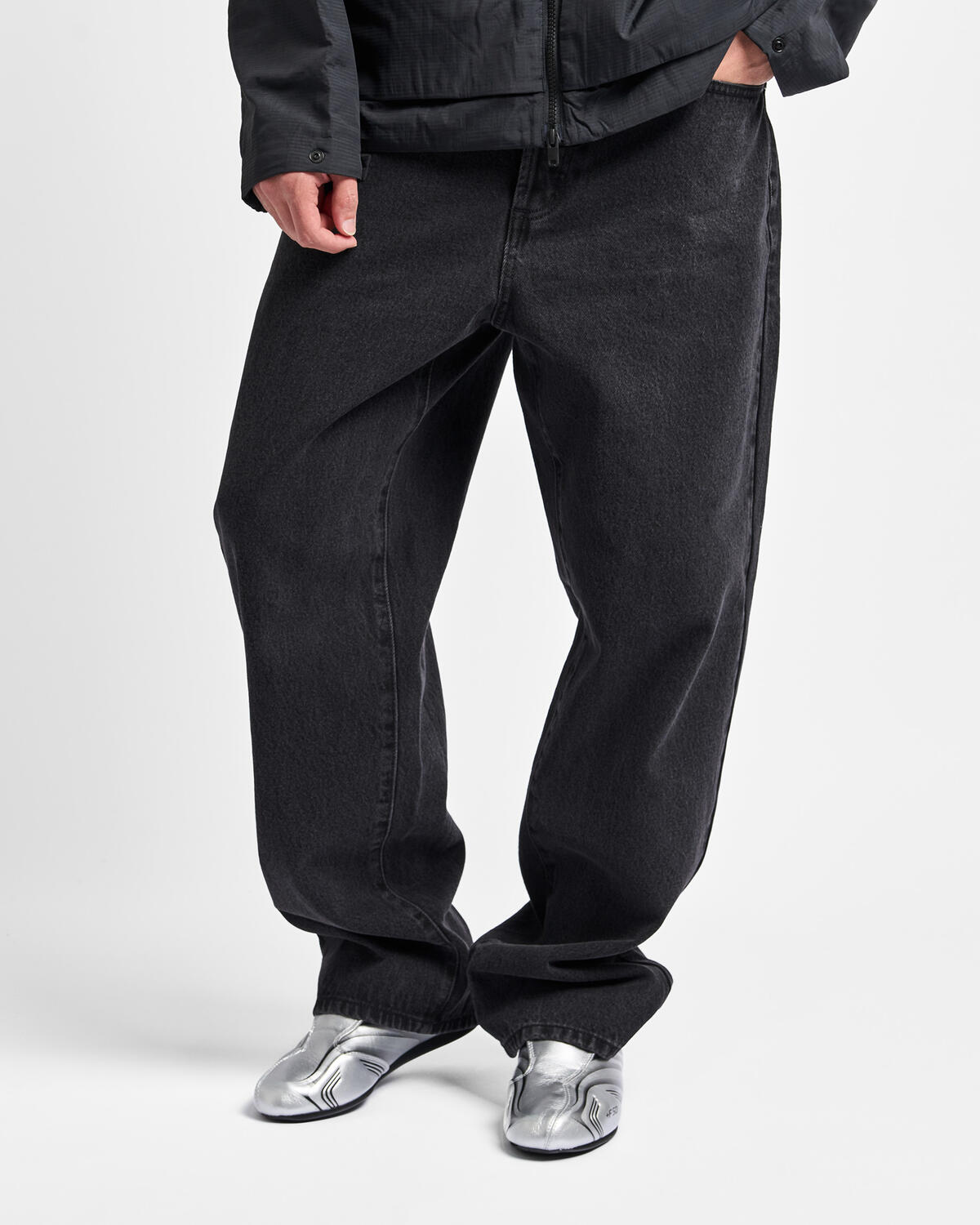 Obey Bigwig Baggy Denim - Faded Black - Image 6