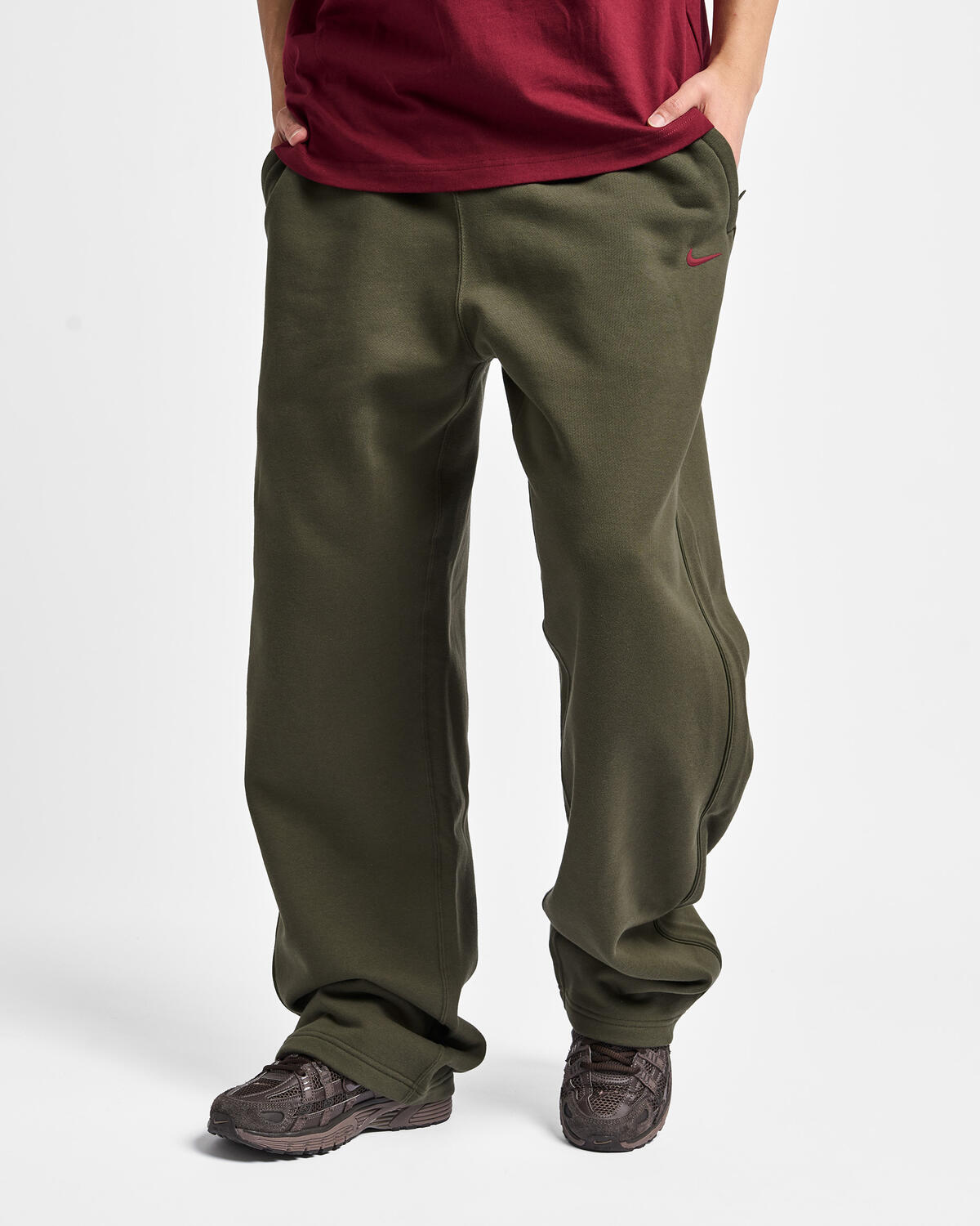 Nike x Drake NOCTA Fleece CS Open-Hem Sweatpants Cargo Khaki - Image 18