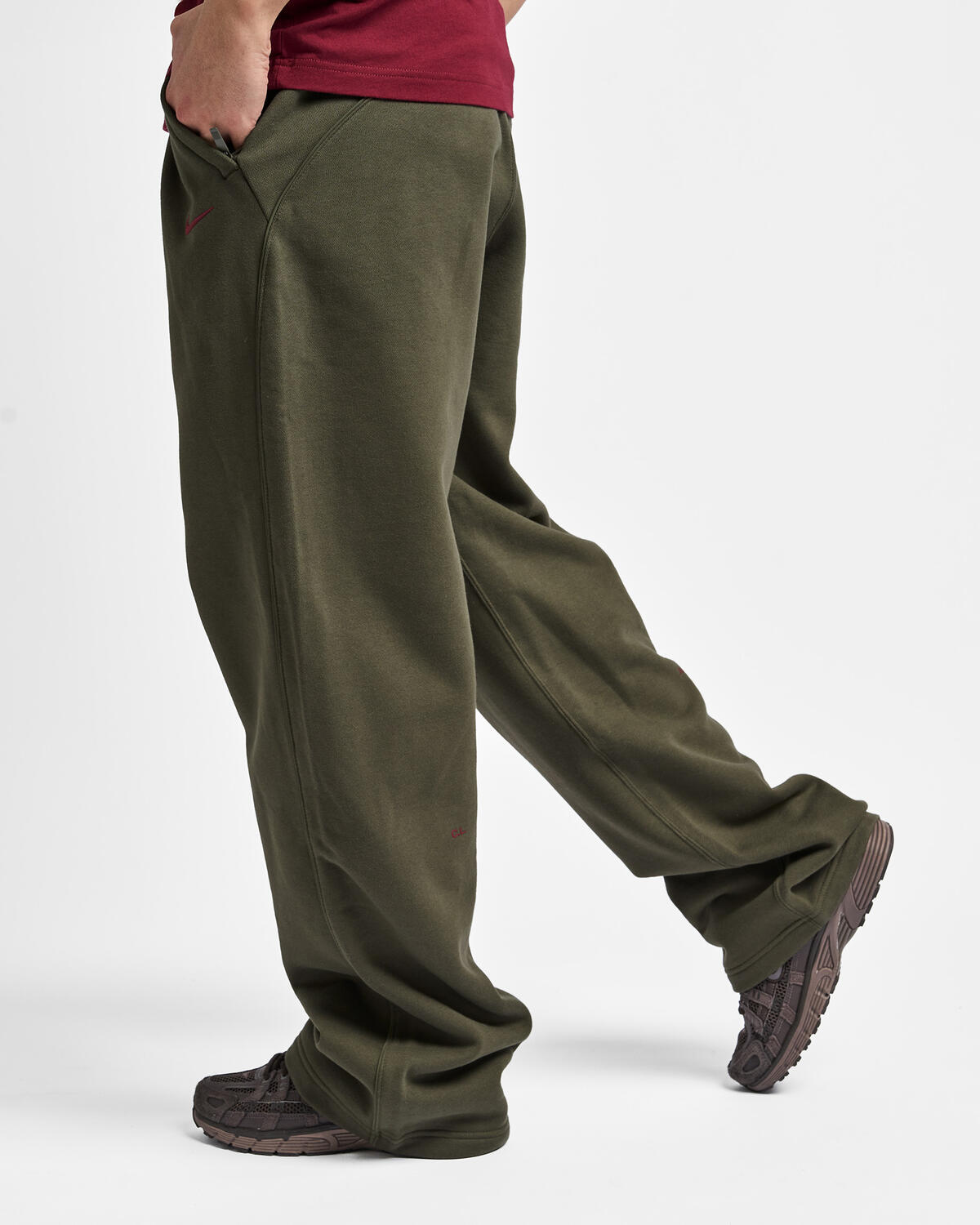 Nike x Drake NOCTA Fleece CS Open-Hem Sweatpants Cargo Khaki - Image 19