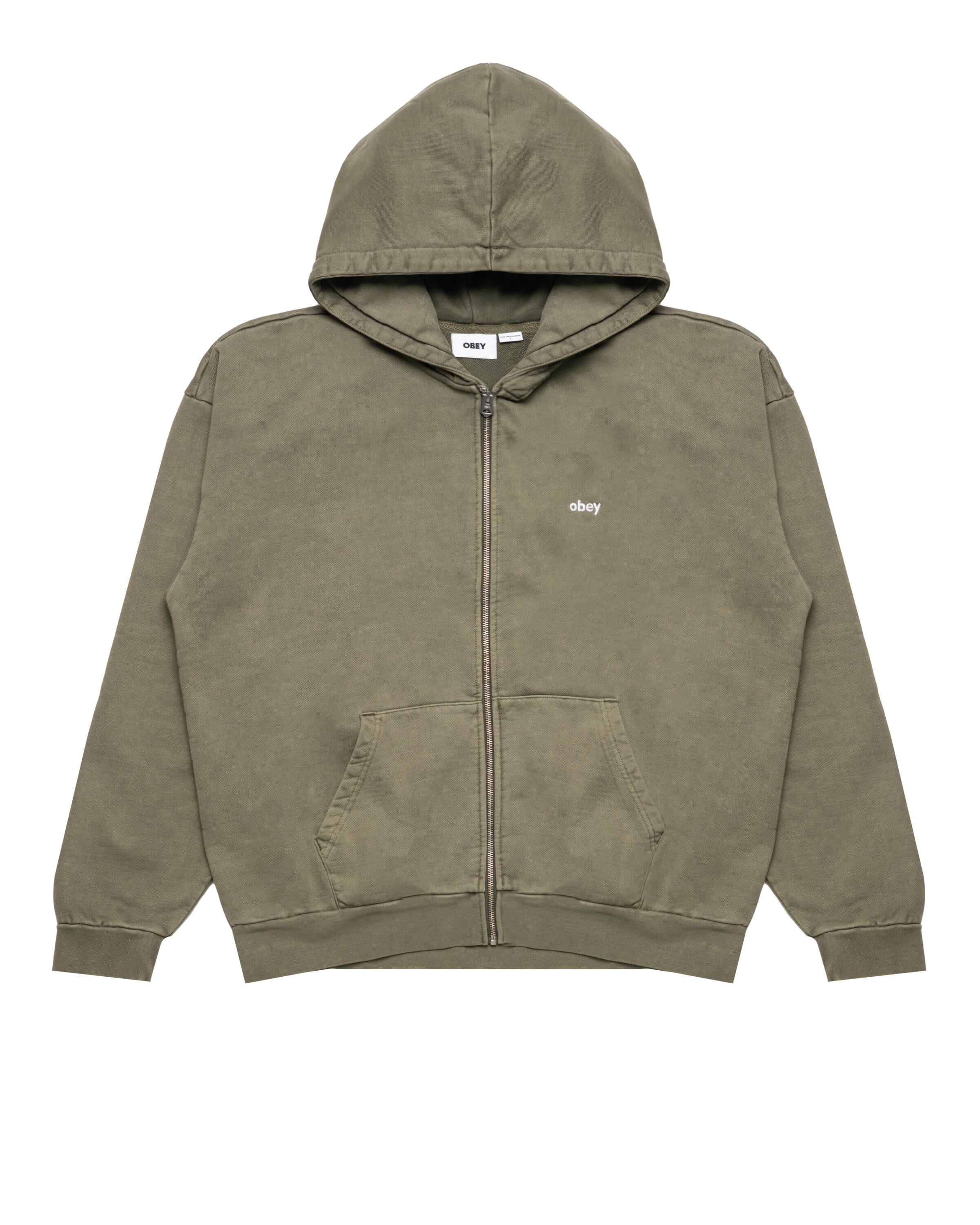 Obey LOWERCASE PIGMENT ZIP HOOD