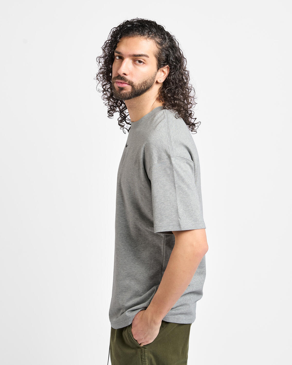 Nike NOCTA Men's NRG Cs T-Shirt Dk Grey Heather/Black IB5673-063 - Image 12