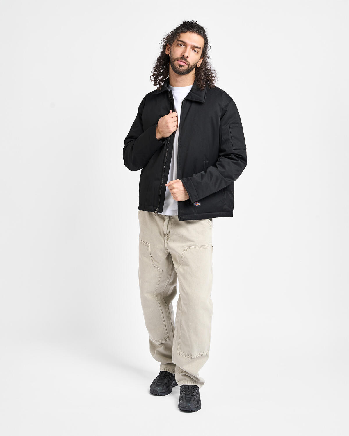 Dickies - Unlined Eisenhower Jacket in Black - Image 4