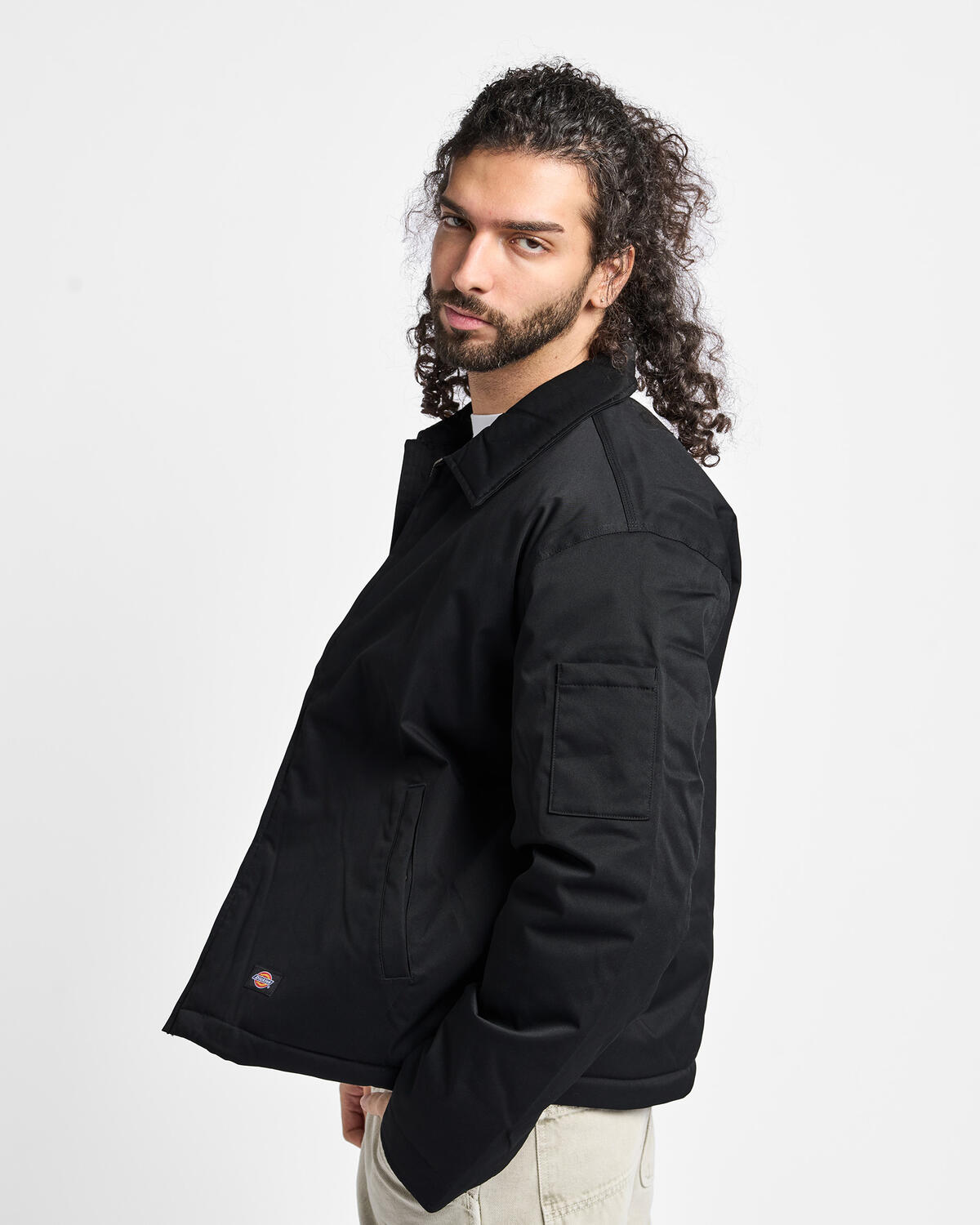 Dickies - Unlined Eisenhower Jacket in Black - Image 6