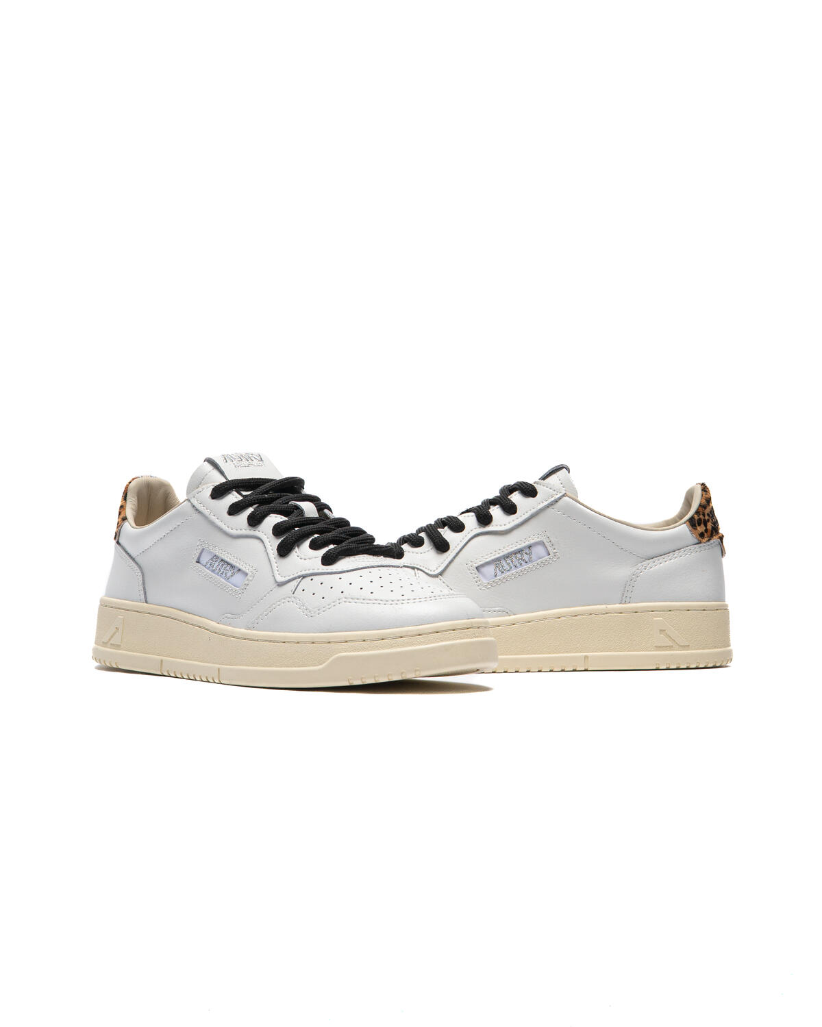 Autry Medalist Low Lea/Polace Wht/Leop (Women's) - Image 5