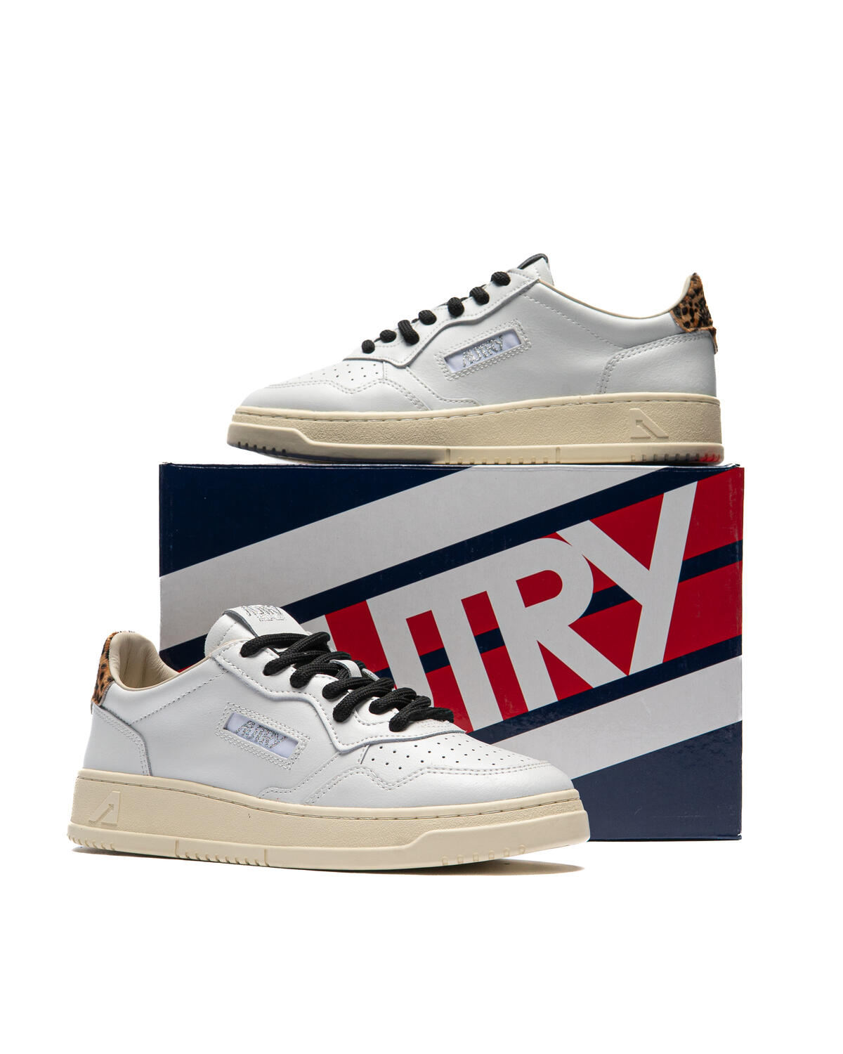 Autry Medalist Low Lea/Polace Wht/Leop (Women's) - Image 6