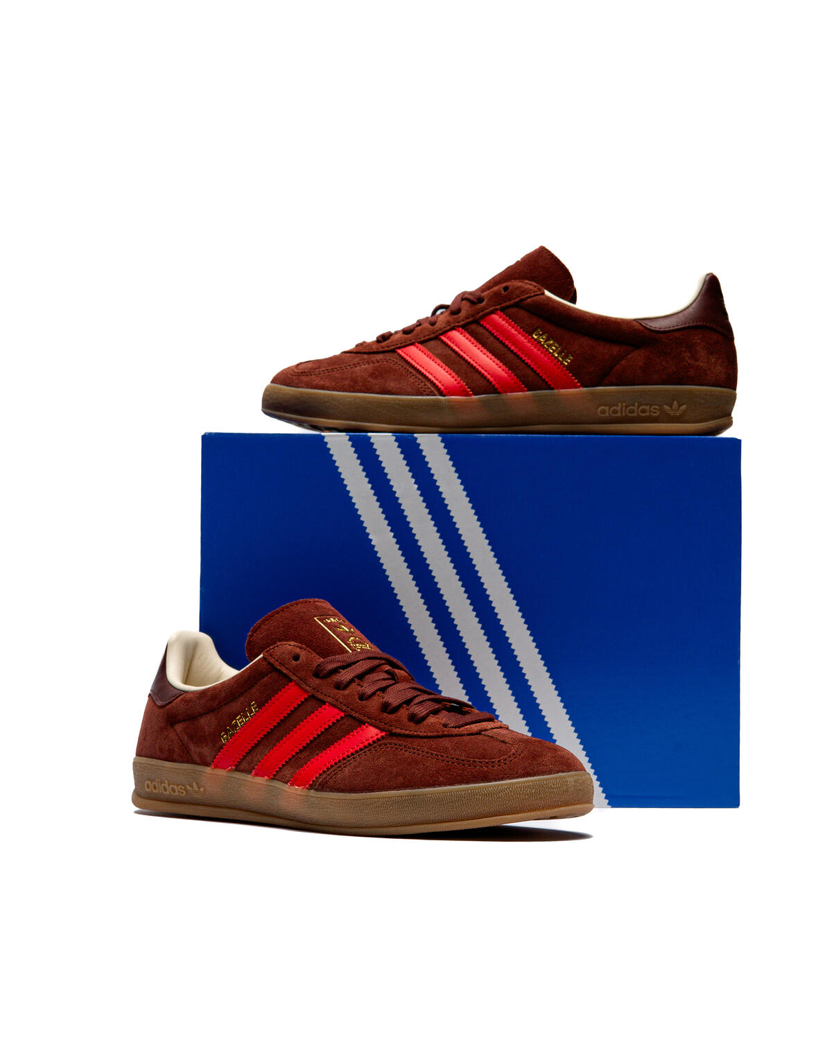 ADIDAS ORIGINALS - GAZELLE INDOOR BROWN/RED/GUM - Image 6
