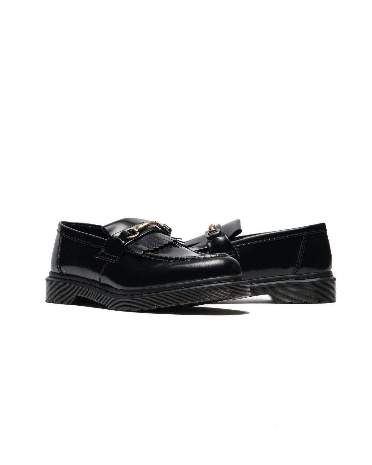 Dr. Martens Adrian Snaffle Smooth Leather Kiltie Loafers in Black - Image 11