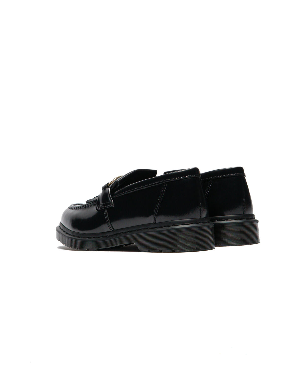 Dr. Martens Adrian Snaffle Smooth Leather Kiltie Loafers in Black - Image 10