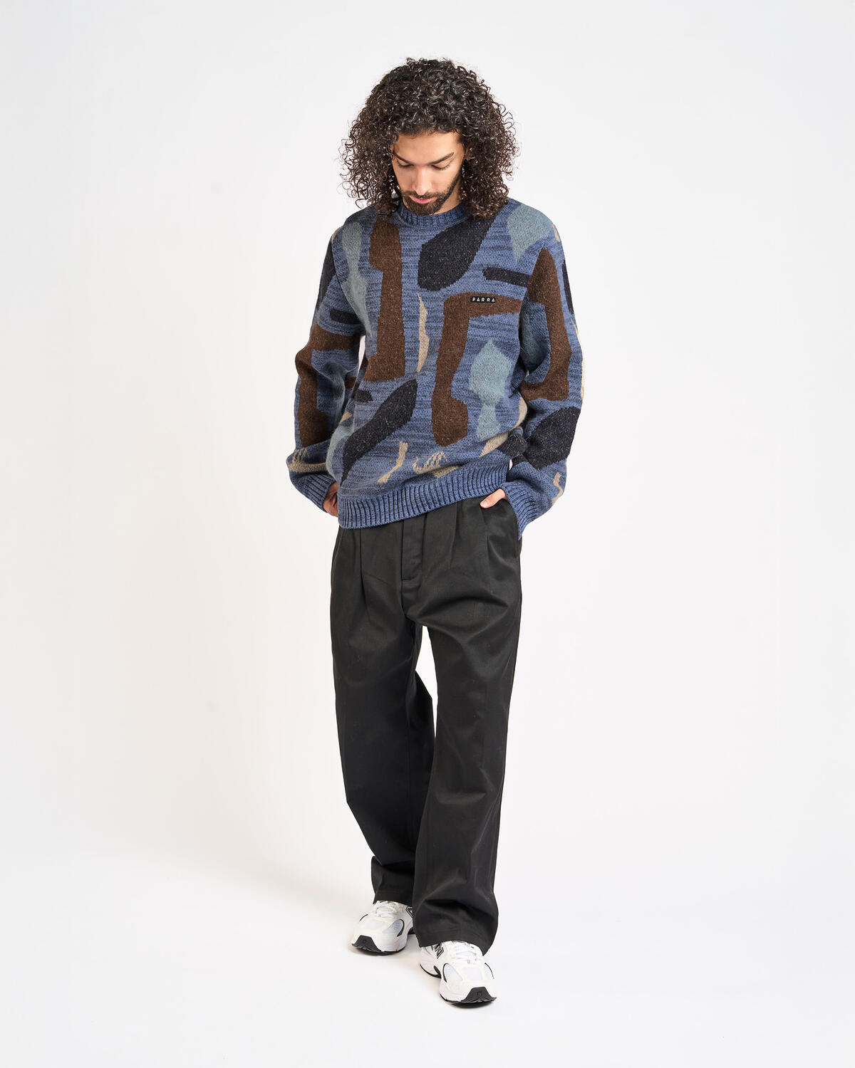 by Parra Detached Knitting Sweatshirt - Blue - Image 3