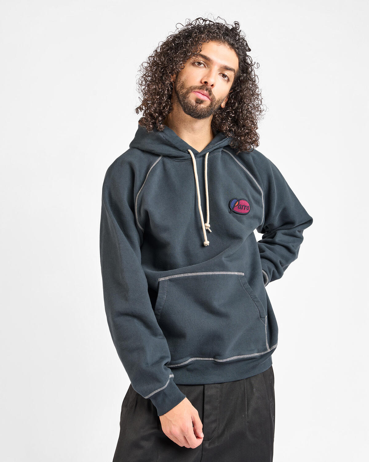 by Parra Circled Script Logo Hooded Sweatshirt - Image 4