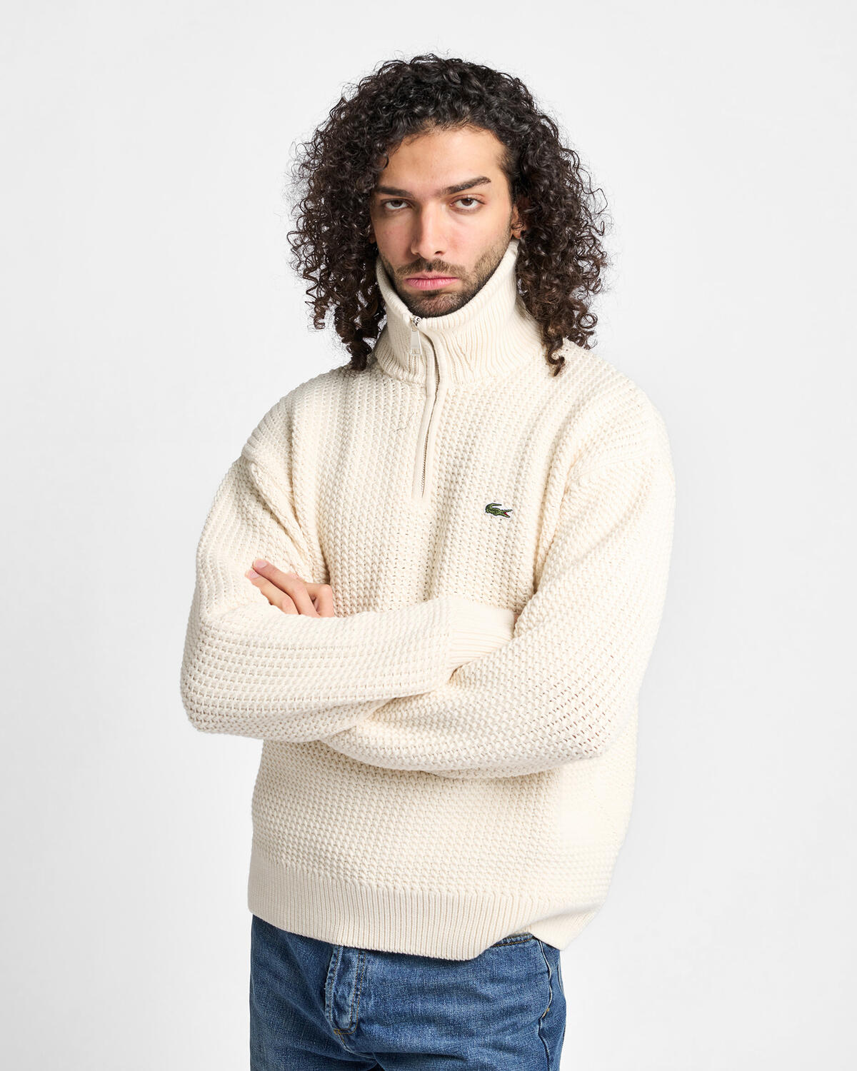 Lacoste High Neck Half Zipper Heavy Wo Lapland - Image 7