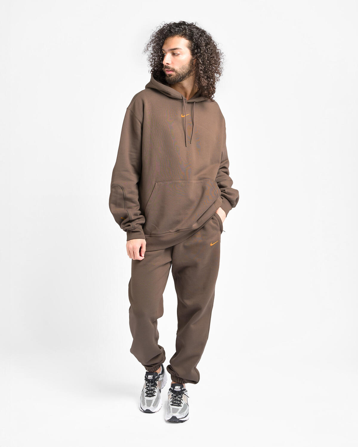 nike nrg olive grey hoodie