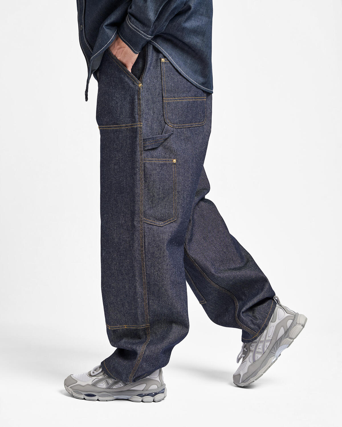 Carhartt WIP OG Double Knee Pant Black Grind Wash - Image 20