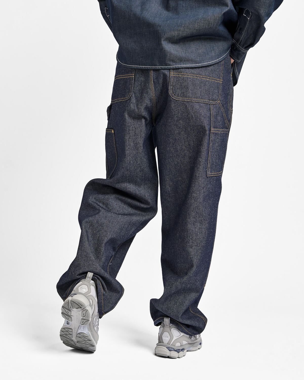 Carhartt WIP OG Double Knee Pant Black Grind Wash - Image 21