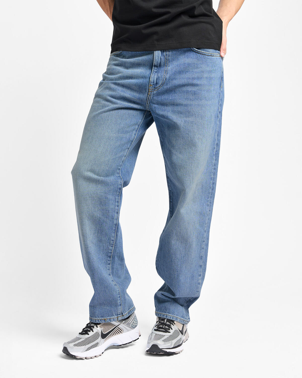 Carhartt WIP Aaron Pant Blue Dark Used Wash - Image 10
