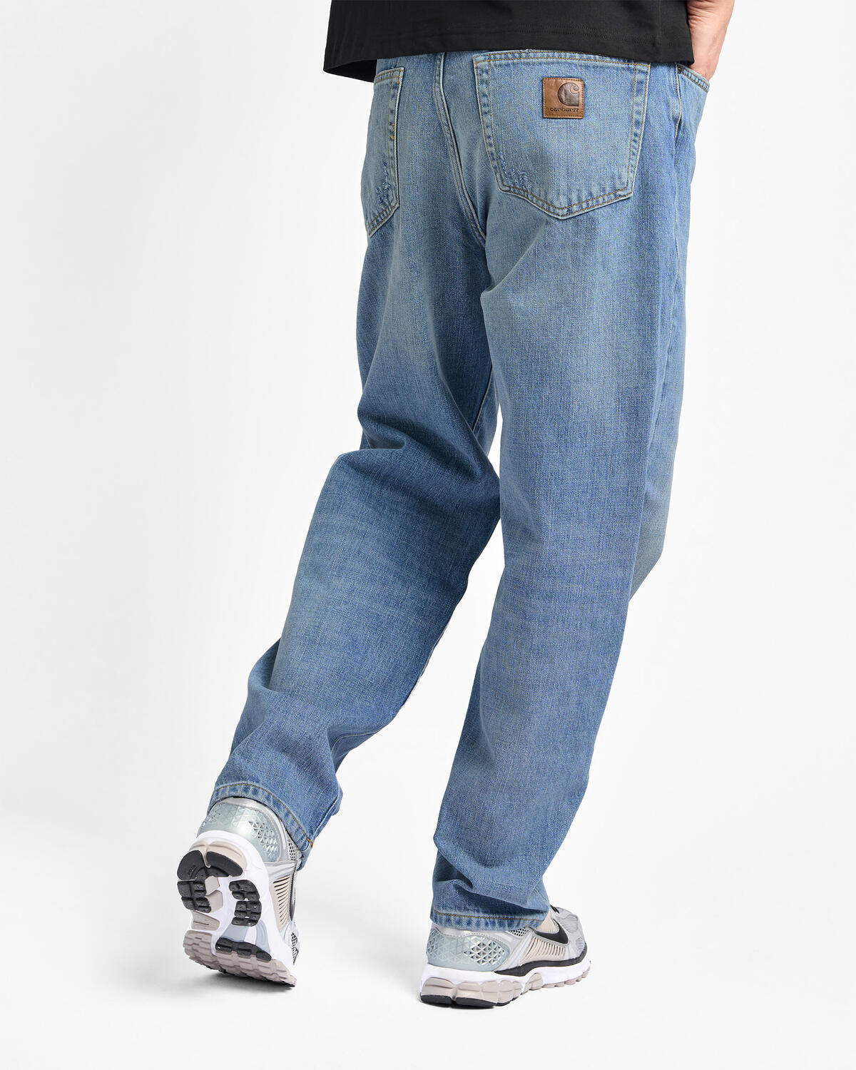 Carhartt WIP Aaron Pant Blue Dark Used Wash - Image 12