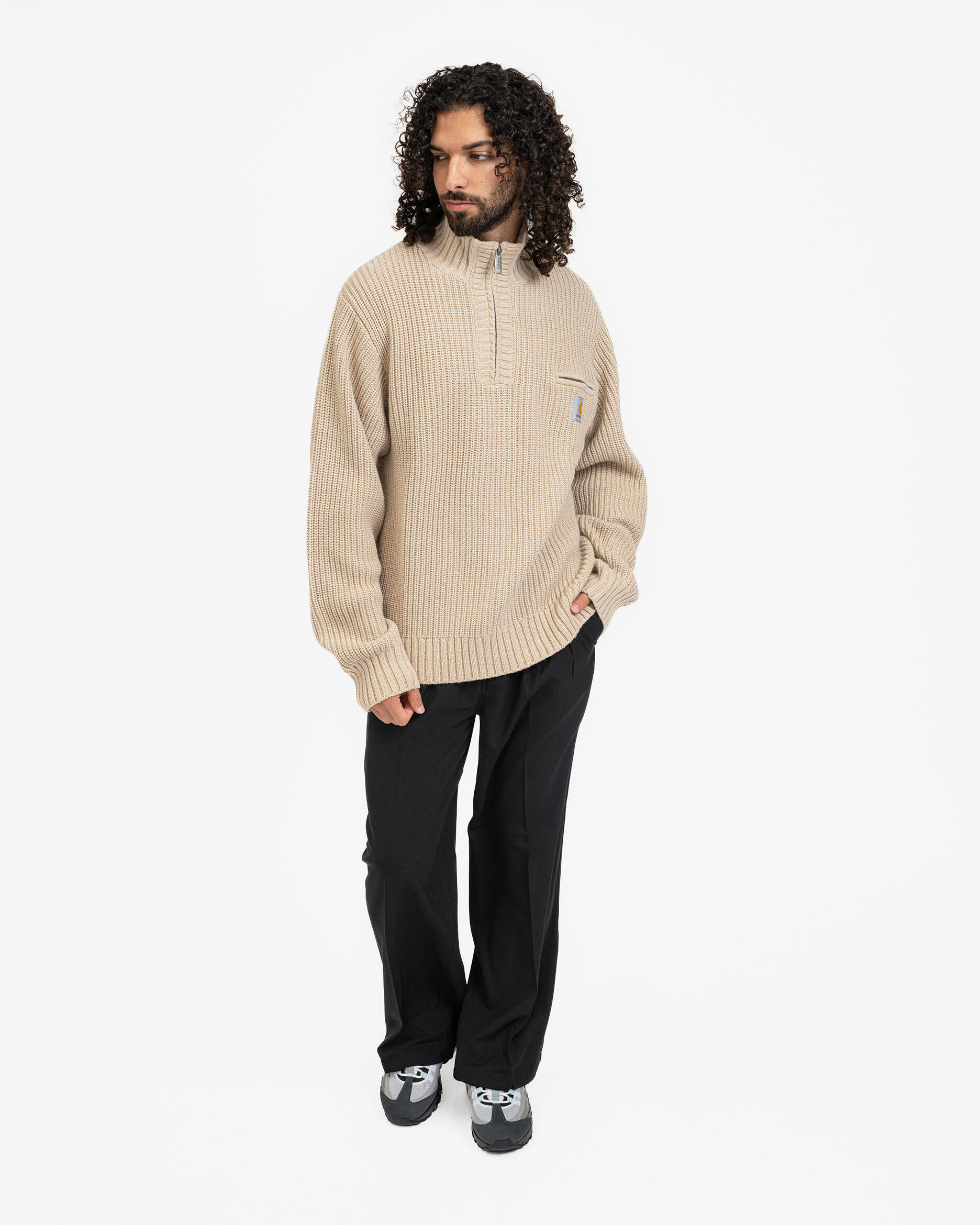 Carhartt WIP Detroit Half Zip Sweater | I035398.2LPXX | AFEW STORE