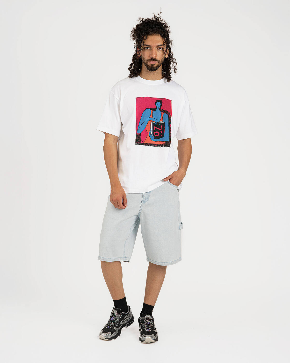 by Parra No Books T-Shirt - White - Image 7