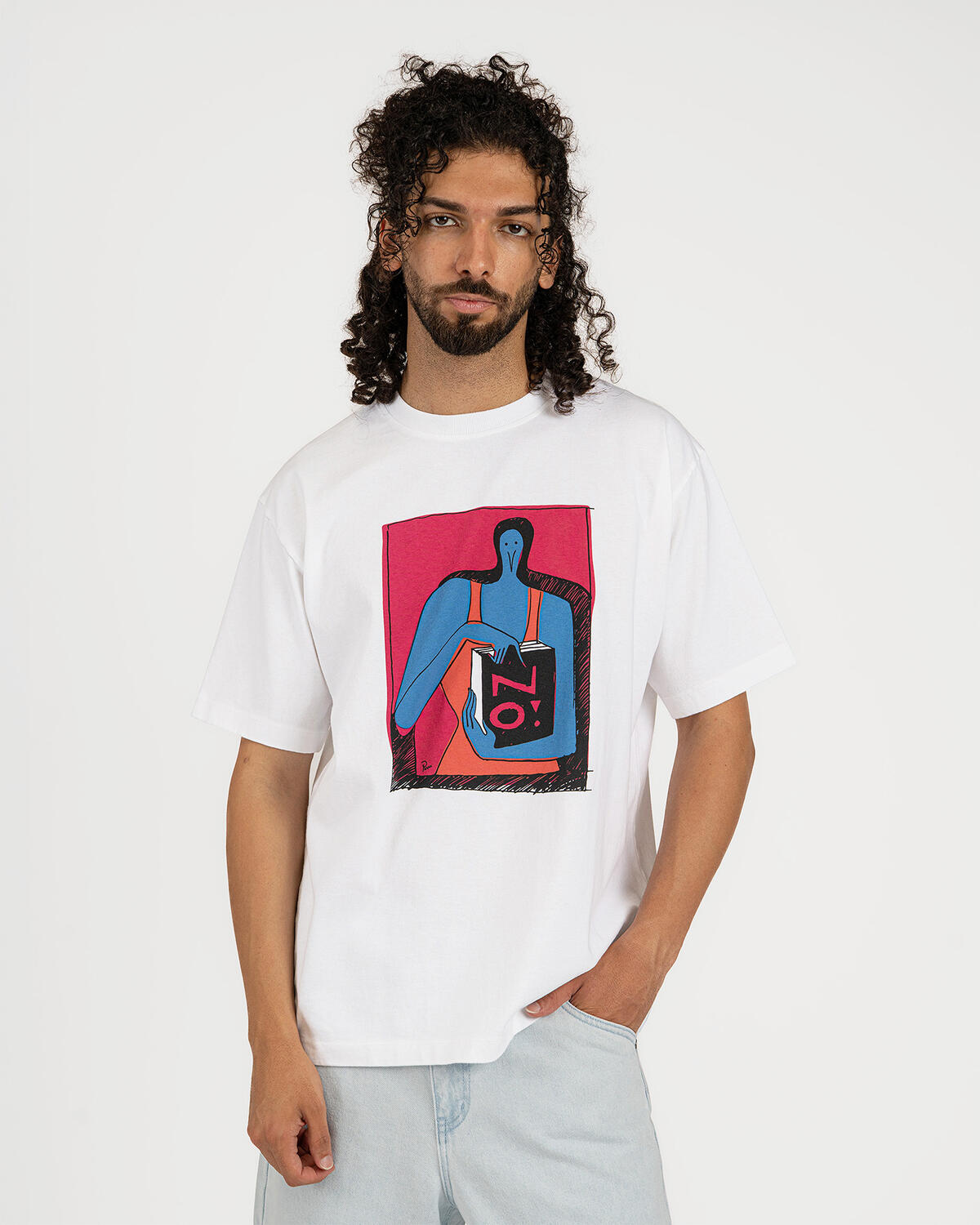 by Parra No Books T-Shirt - White - Image 8