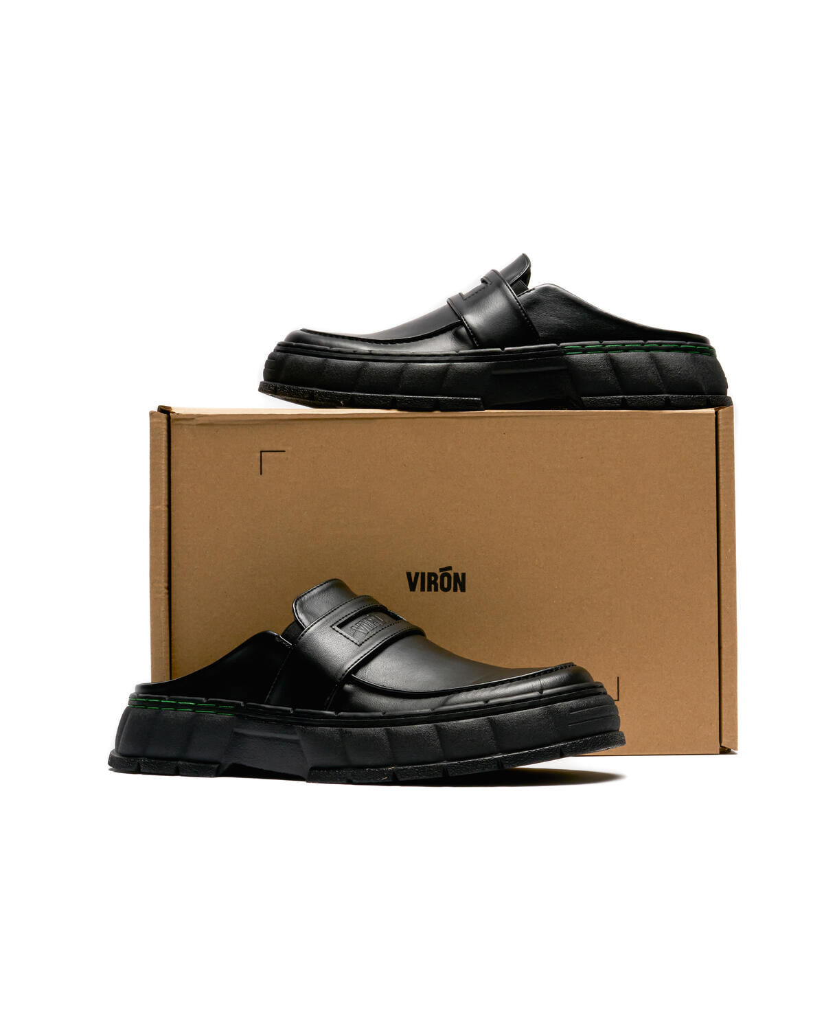 Viron 1969 Black Loafers- size EU 38 Viron 1969 Mamba mules for Men - Black in UAE | Level Shoes main image 4