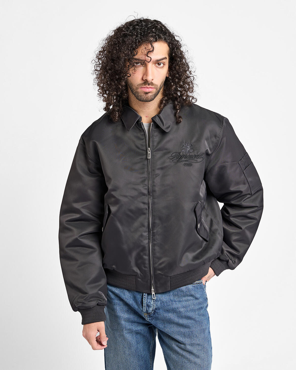 Puma x REPRESENT Bomber - Flat Dark Gray - Image 11