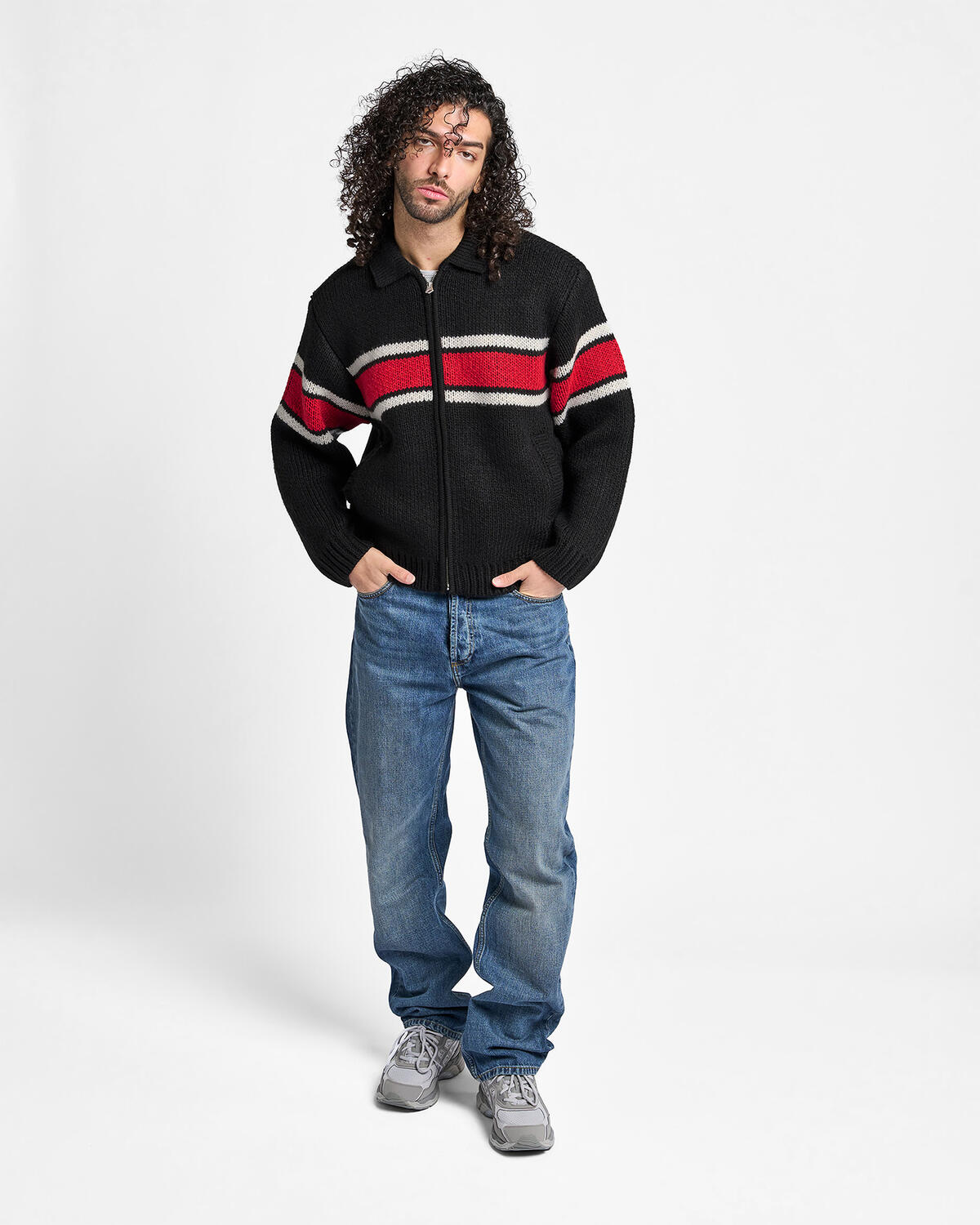 Obey Bernard Zip Up Sweater - Image 3