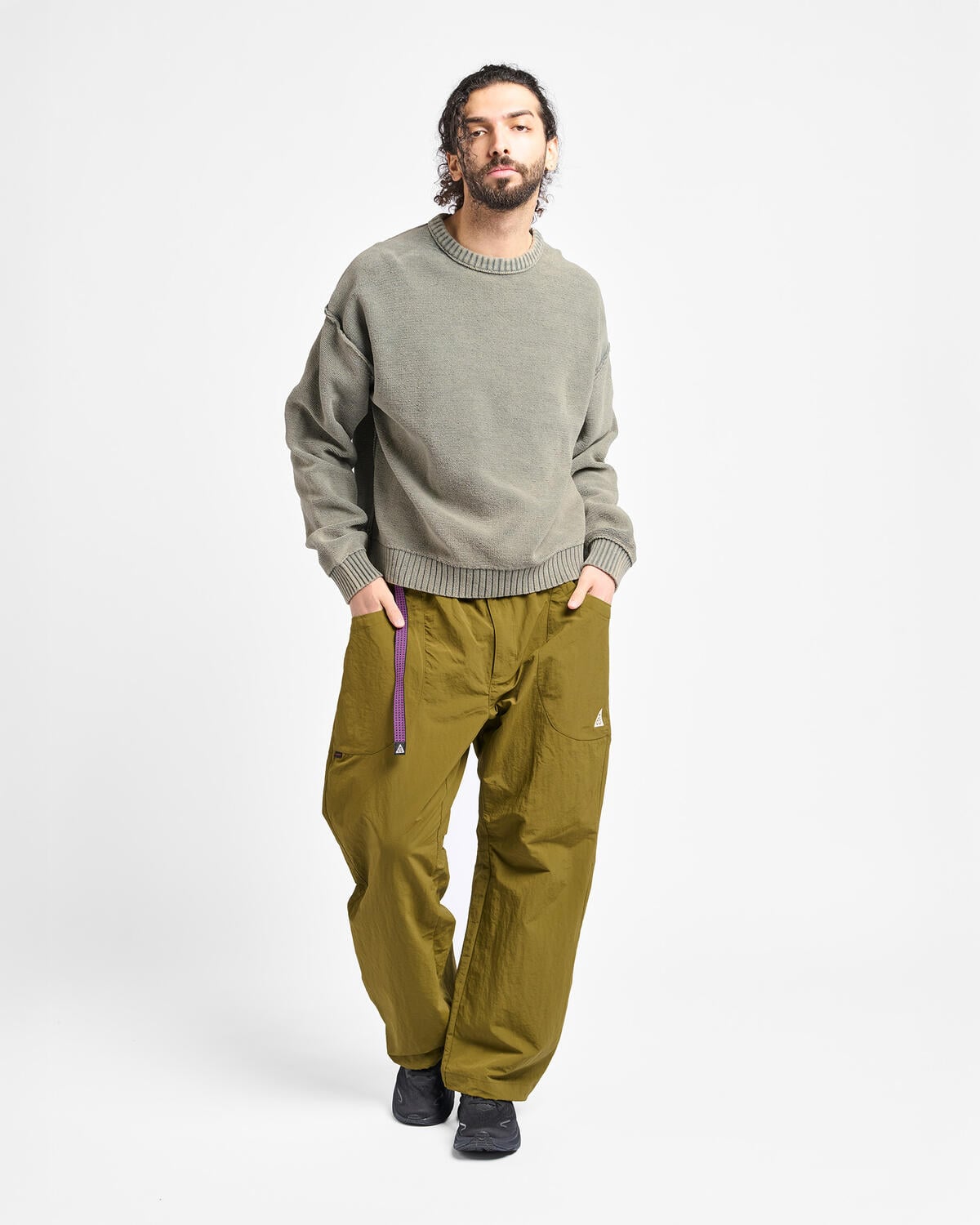 BEAMS 5 GAUGE GARMENT DYE COTTON CREW NECK | 11151840147-67 | AFEW 