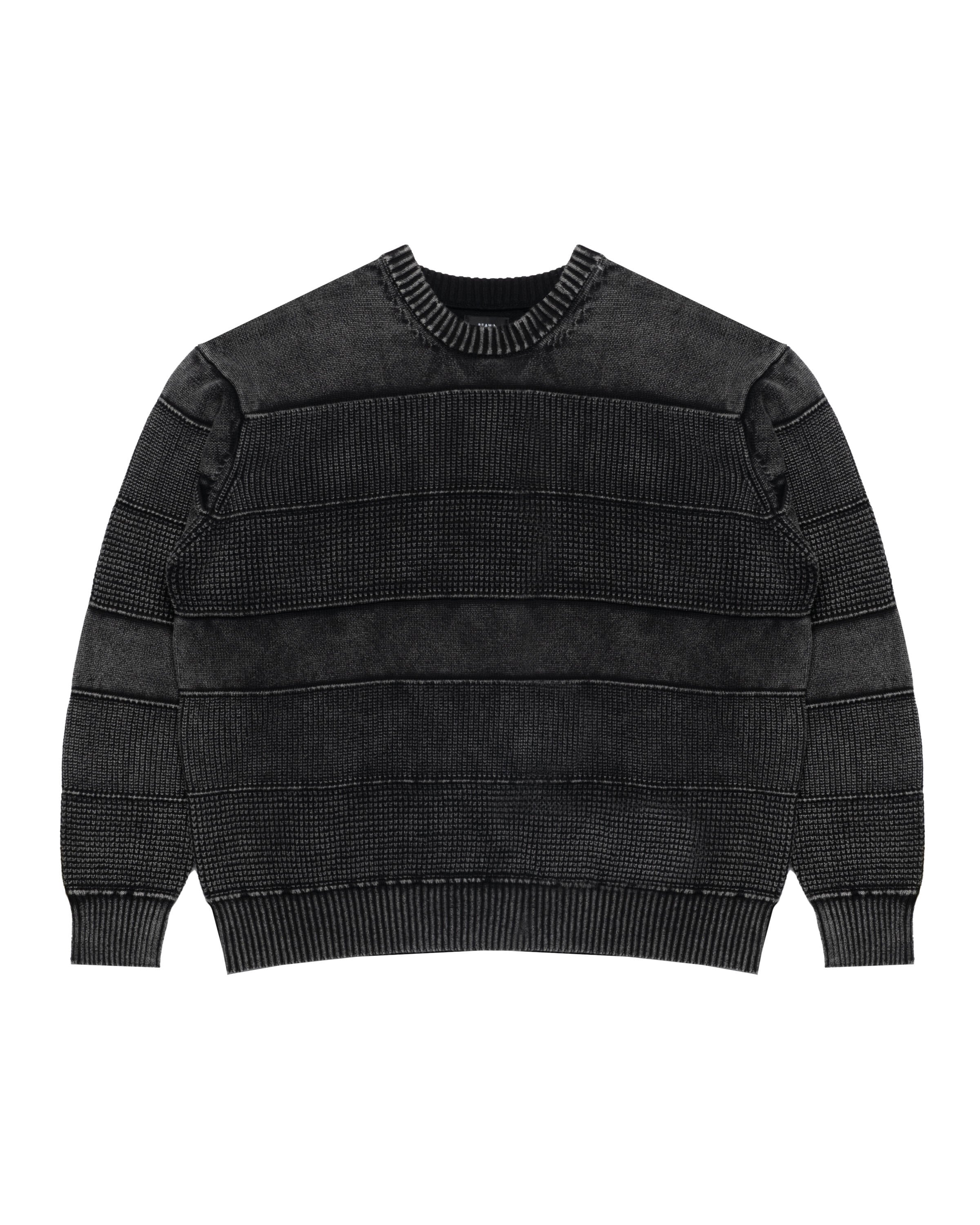 BEAMS SNOW WASH CREW NECK