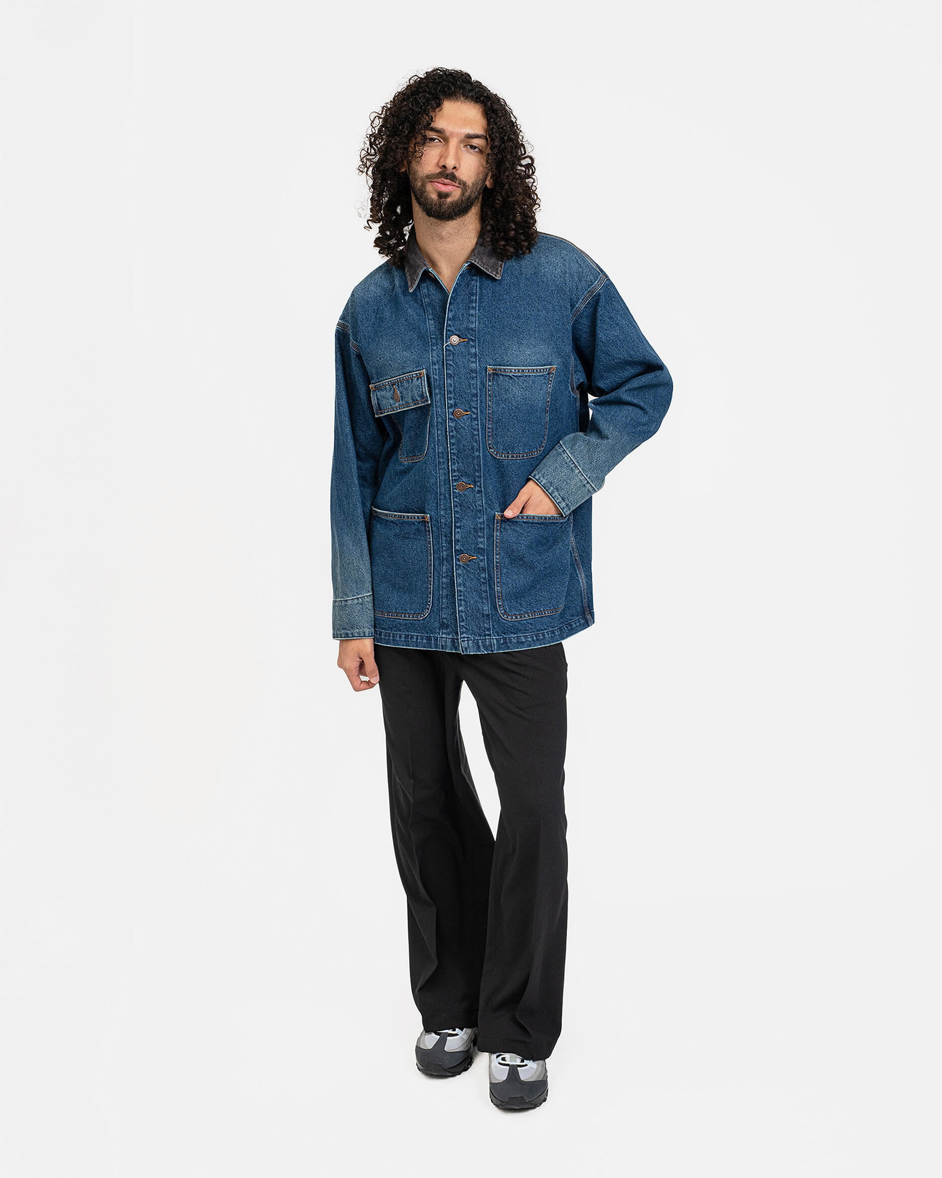 BEAMS DENIM LOOSE COVERALL | 11183309791-78 | AFEW STORE