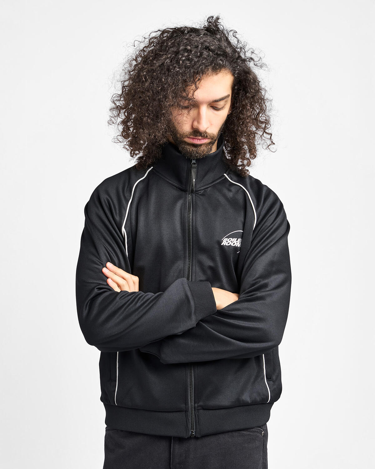 Boiler Room Track Jacket Black - Image 4