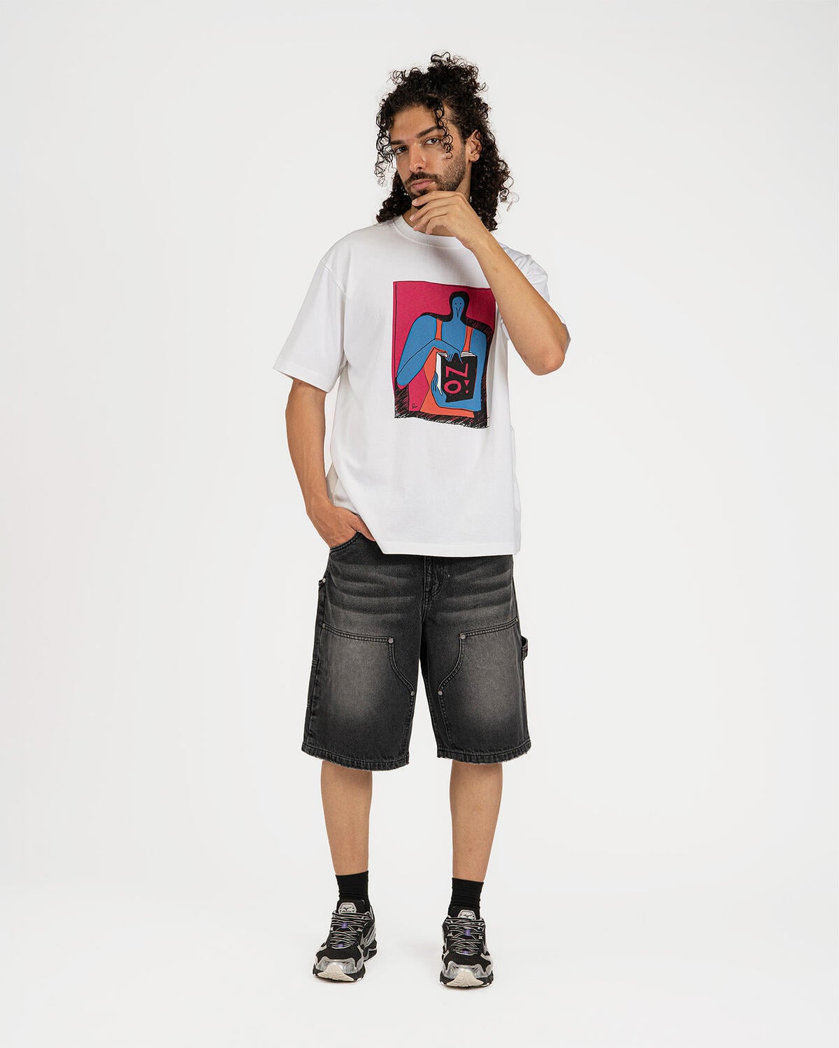 Dime Carpenter Denim Shorts | DIMESU2517BLK | AFEW STORE