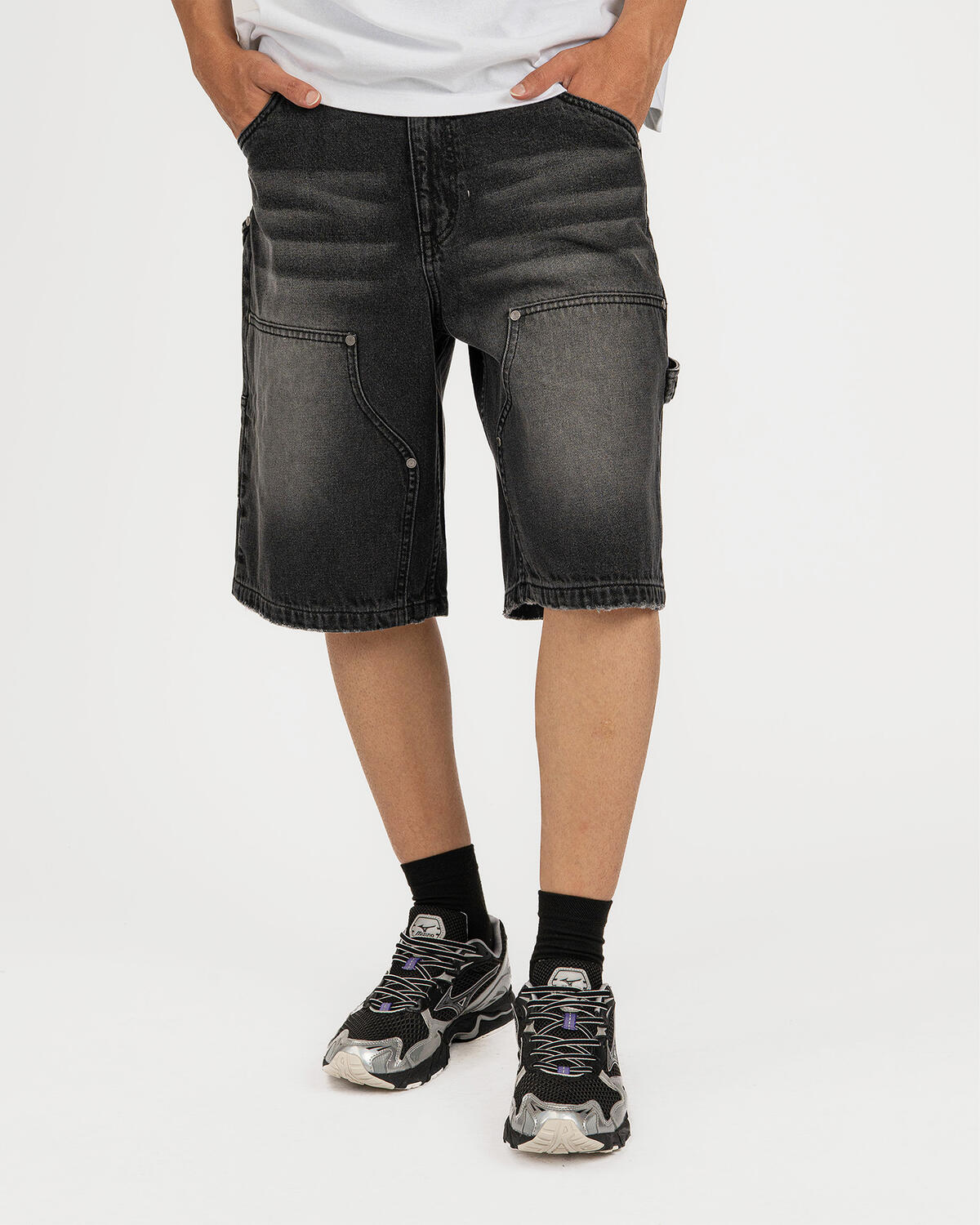 Dime Carpenter Denim Shorts - Image 4
