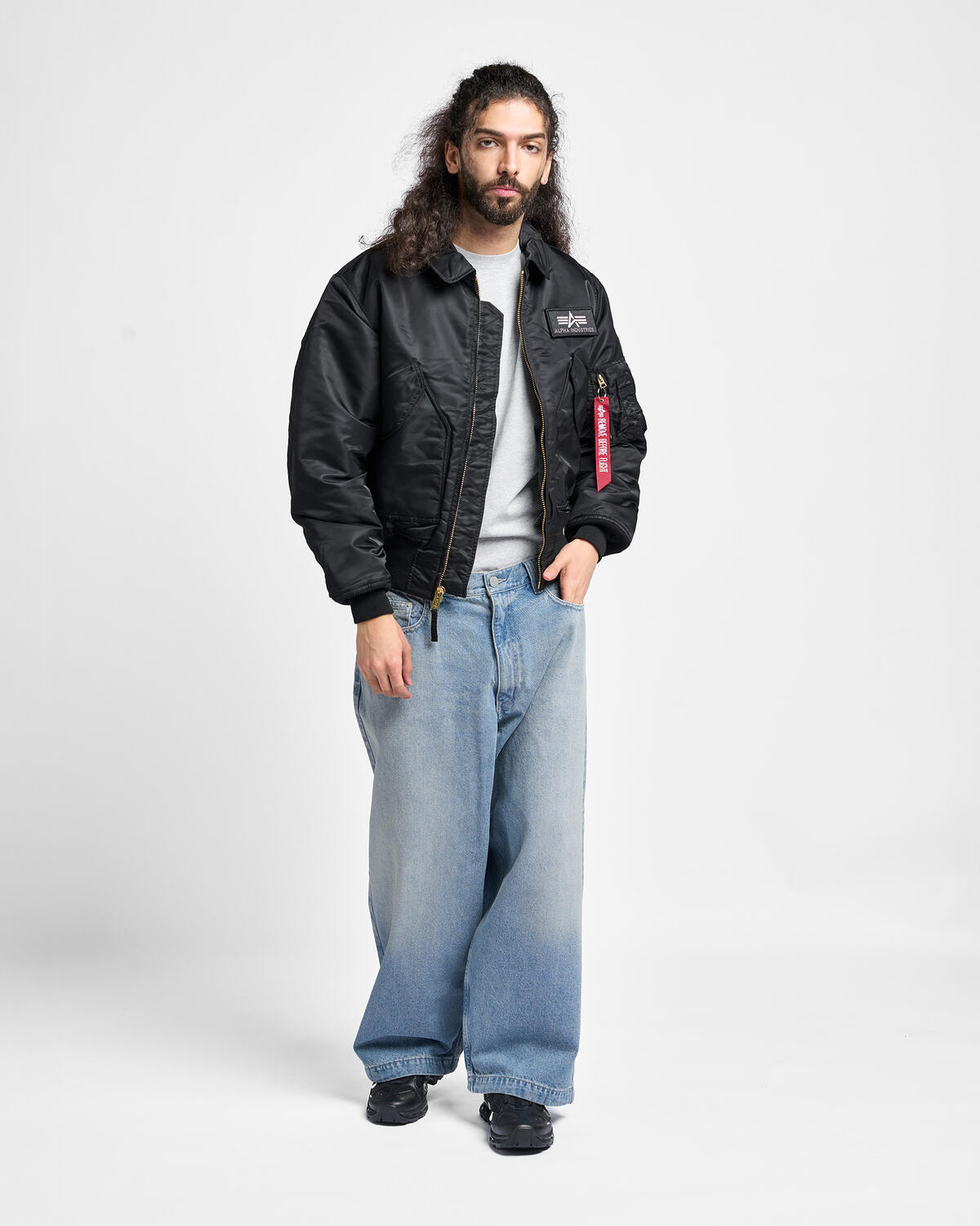 Alpha Industries CWU 45 (Heritage) Bomberjacke - Black - Image 3