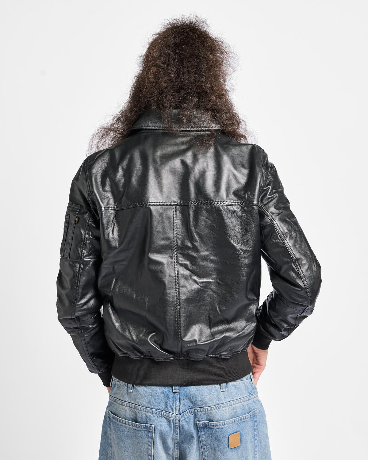 Alpha Industries CWU-45/P Leather Bomber | 266106-03 | AFEW STORE