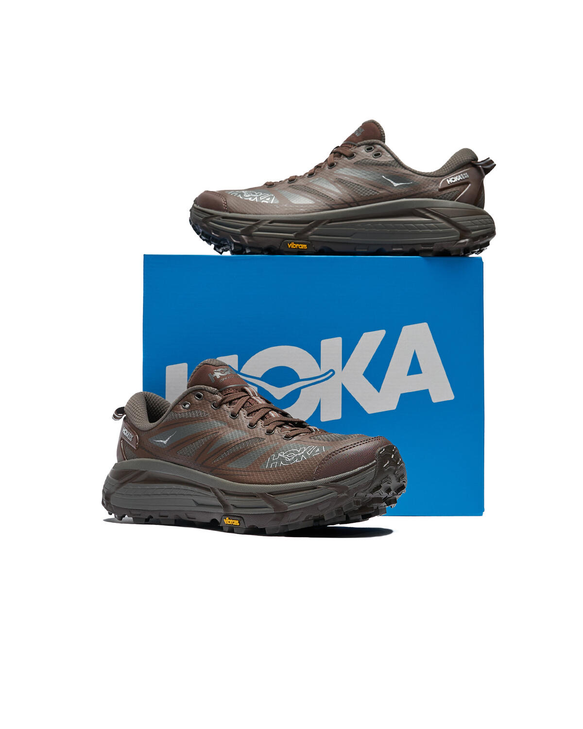 Hoka One One U Mafate Speed 2 Asphalt GREY / Walnut - Image 12