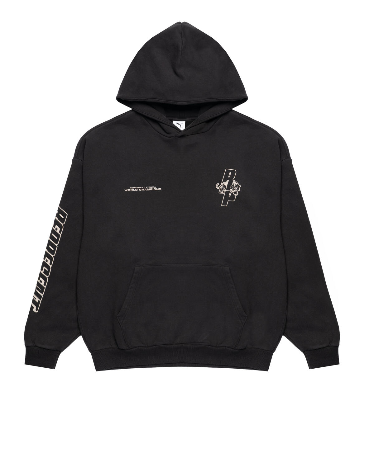 PUMA x Represent Oversized Hoodie - Puma Black - Image 6