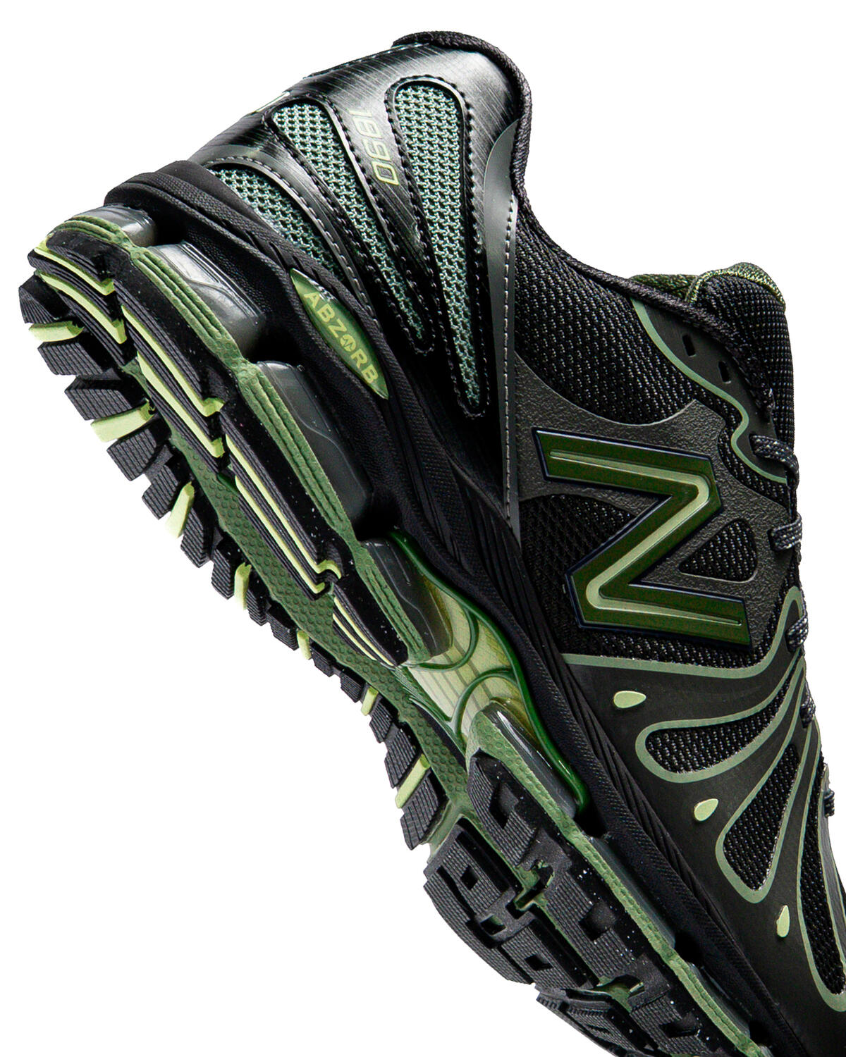 New Balance Abzorb 1890 - Faded Black / Utility Green (Women's) - Image 60