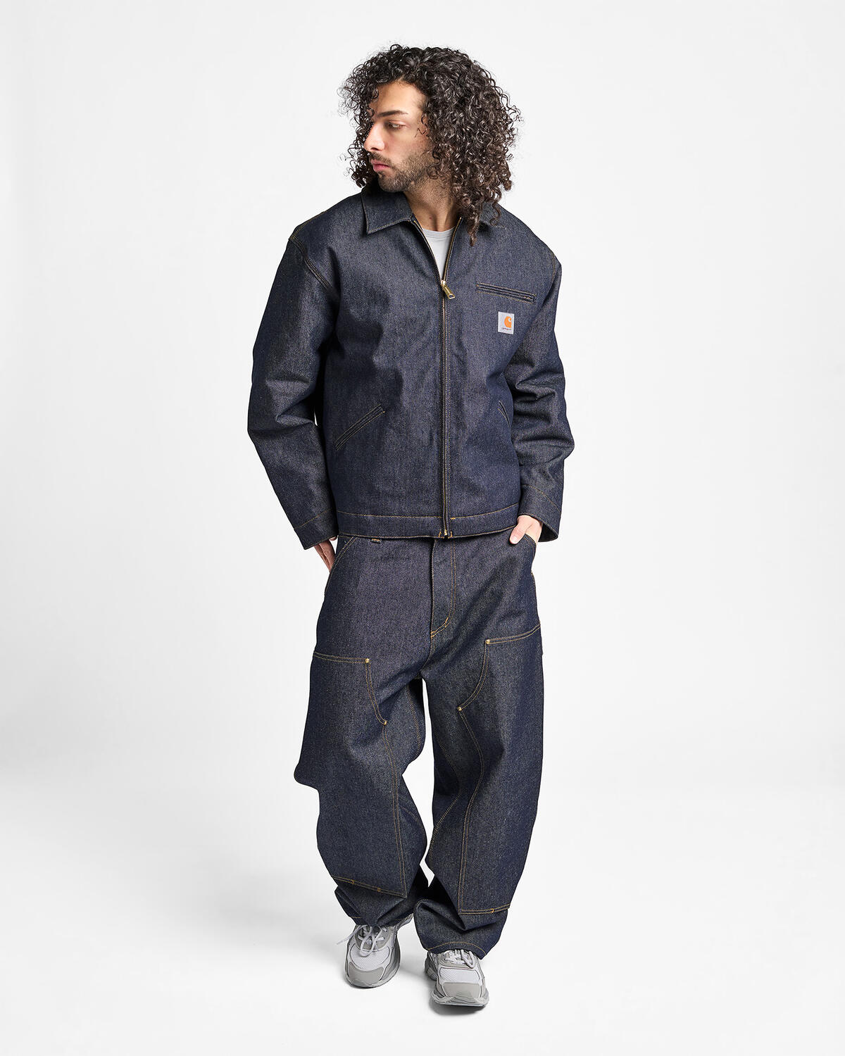 Carhartt WIP OG Detroit Jacket - Blue (dark used wash) - Image 16