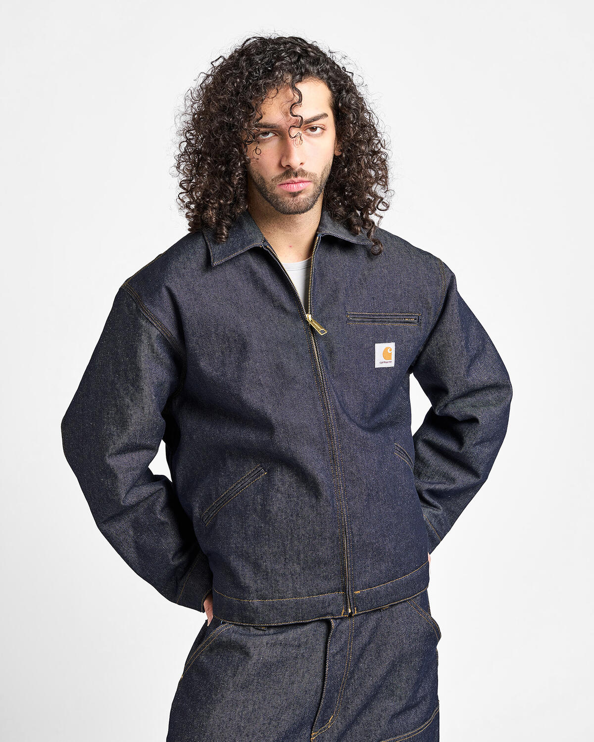 Carhartt WIP OG Detroit Jacket - Blue (dark used wash) - Image 17